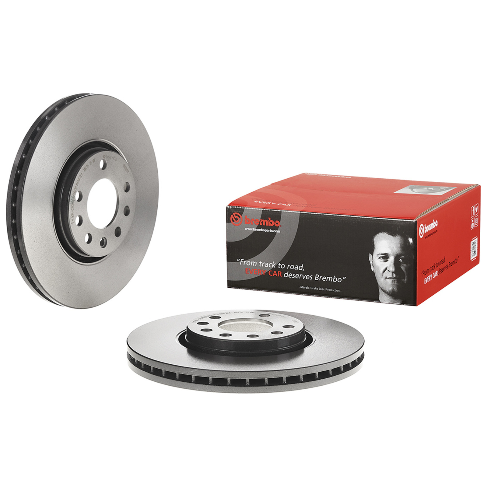 2x BREMBO Brake Disc PRIME LINE - UV Coated