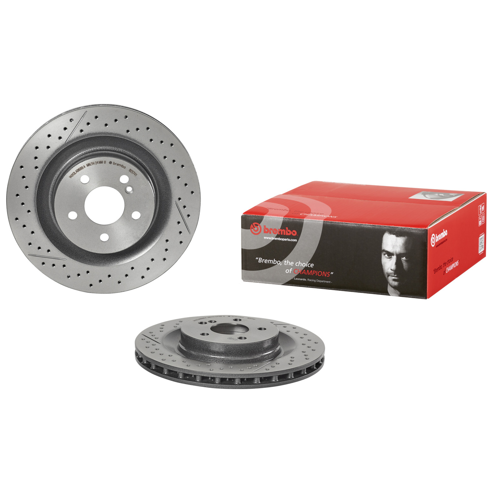 2x BREMBO Bremsscheibe PRIME LINE - UV Coated