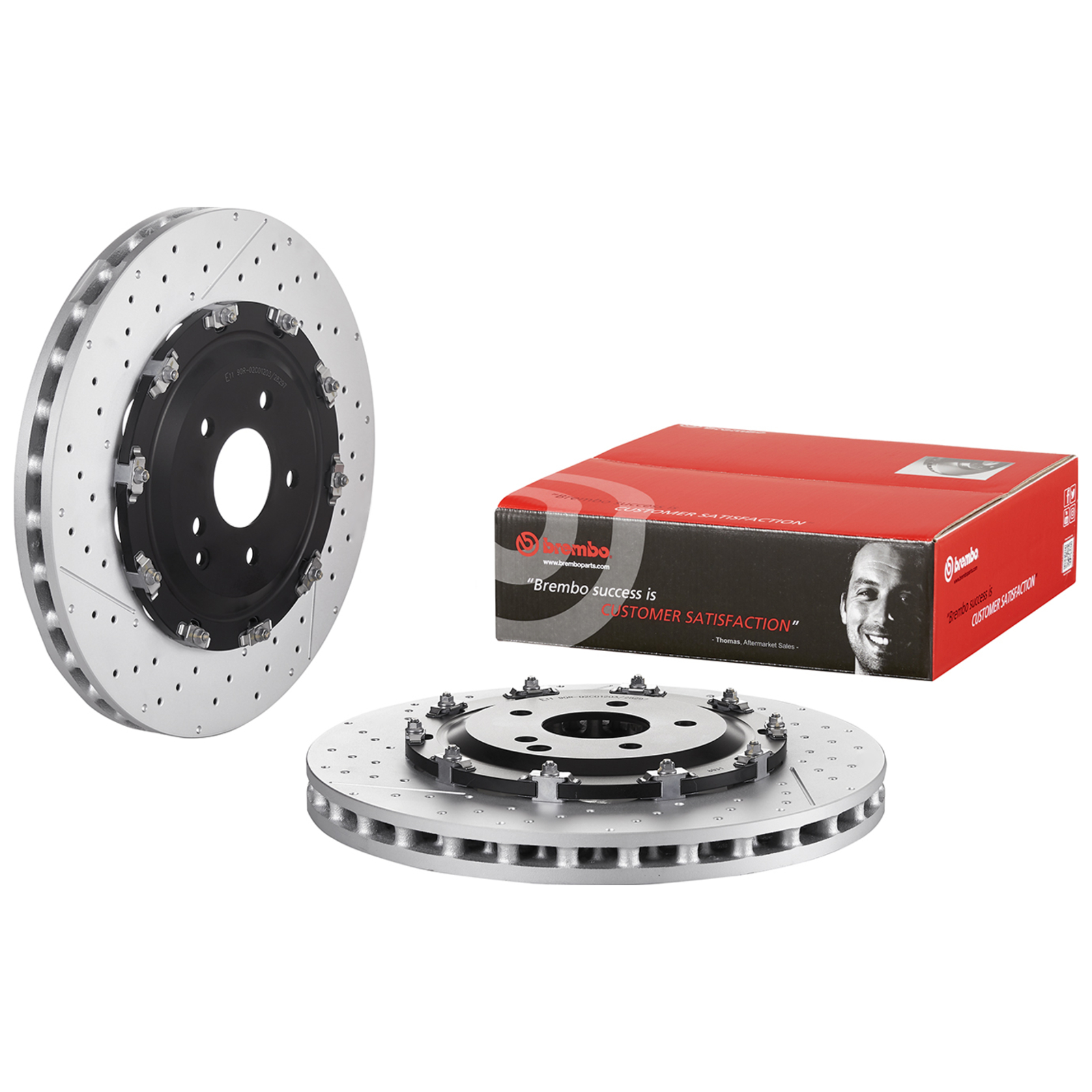 2x BREMBO Bremsscheibe PRIME LINE - Floating