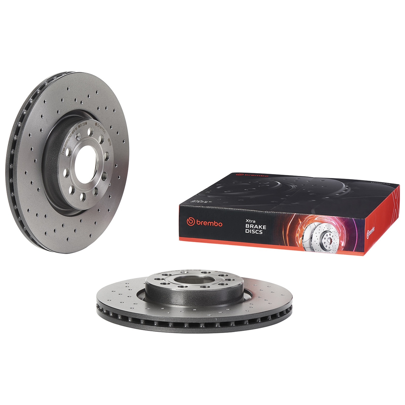 2x BREMBO Brake Disc XTRA LINE - Xtra