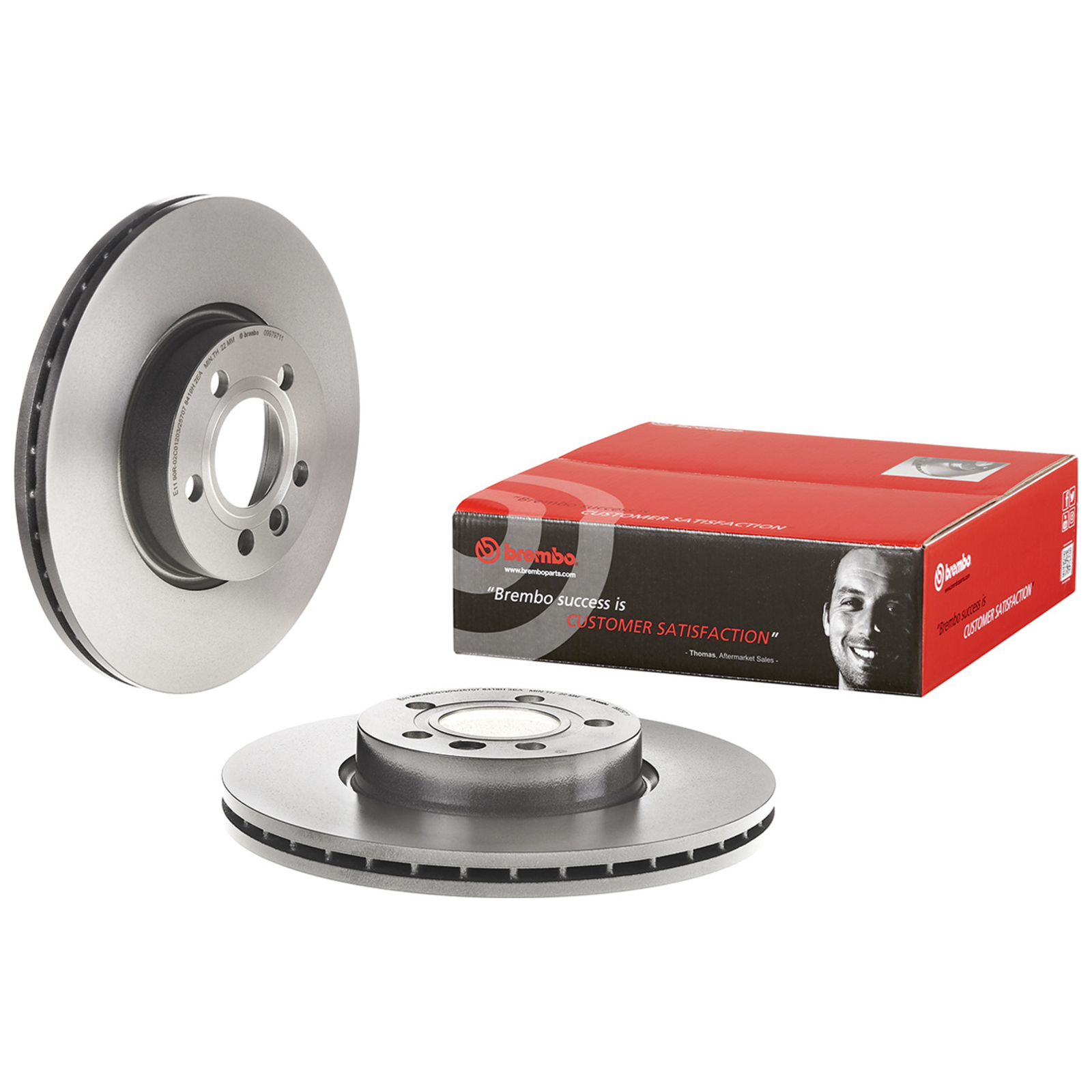 2x BREMBO Brake Disc PRIME LINE - UV Coated