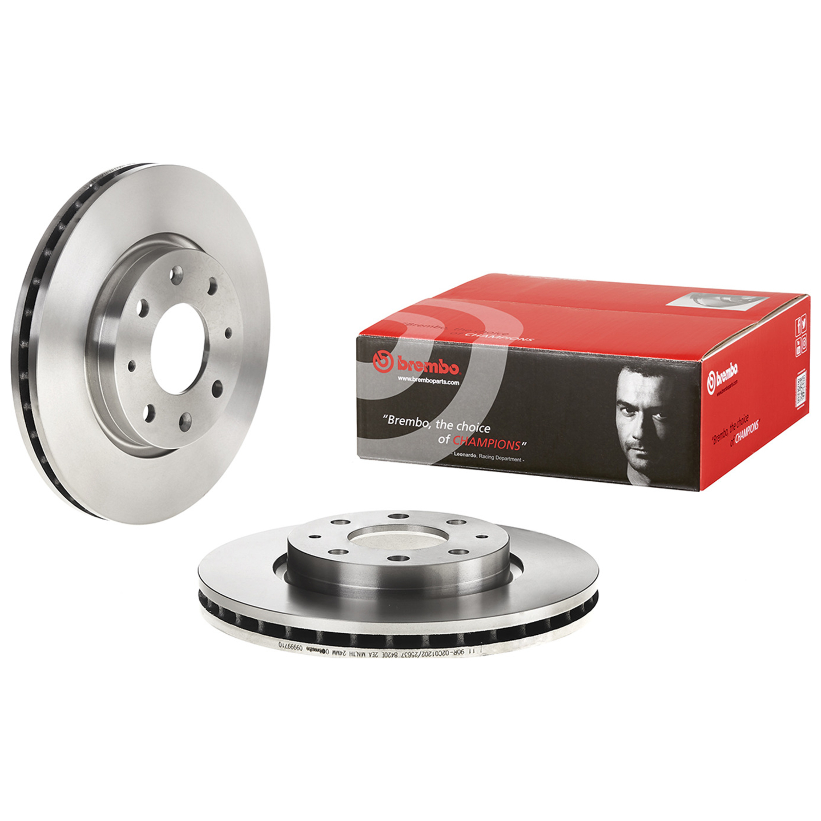 2x BREMBO Bremsscheibe PRIME LINE 09.9997.10