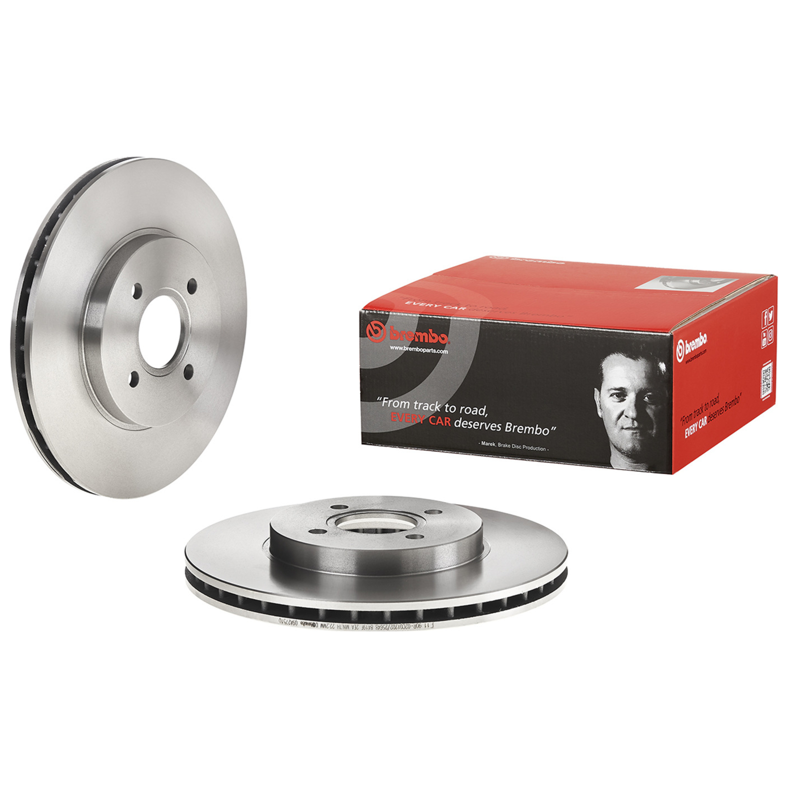 2x BREMBO Bremsscheibe PRIME LINE