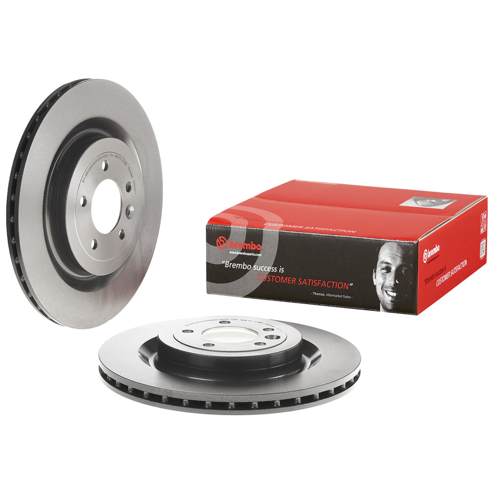2x BREMBO Brake Disc PRIME LINE - UV Coated