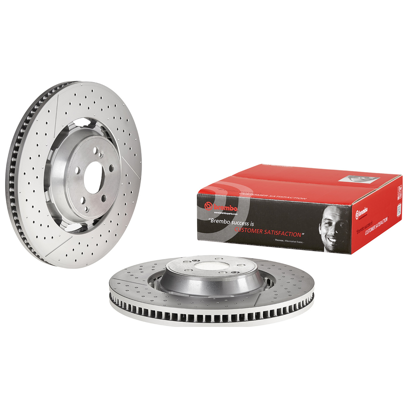 2x BREMBO Brake Disc PRIME LINE - Dual Cast