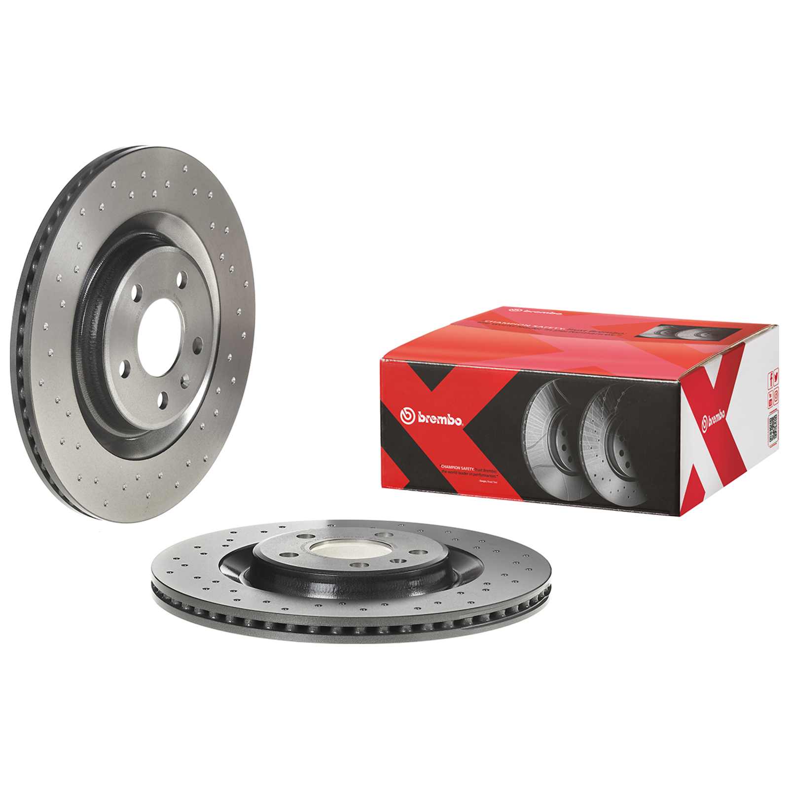 2x BREMBO Brake Disc XTRA LINE - Xtra
