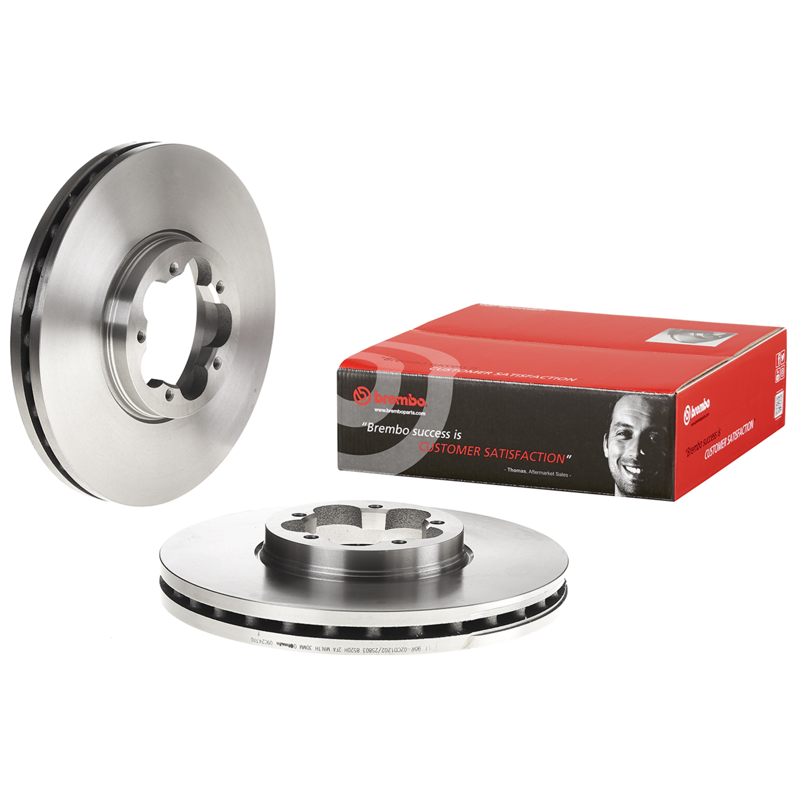 2x BREMBO Brake Disc PRIME LINE