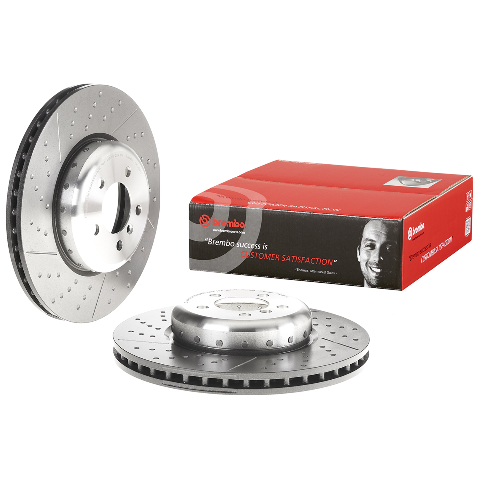2x BREMBO Bremsscheibe TWO-PIECE DISCS LINE