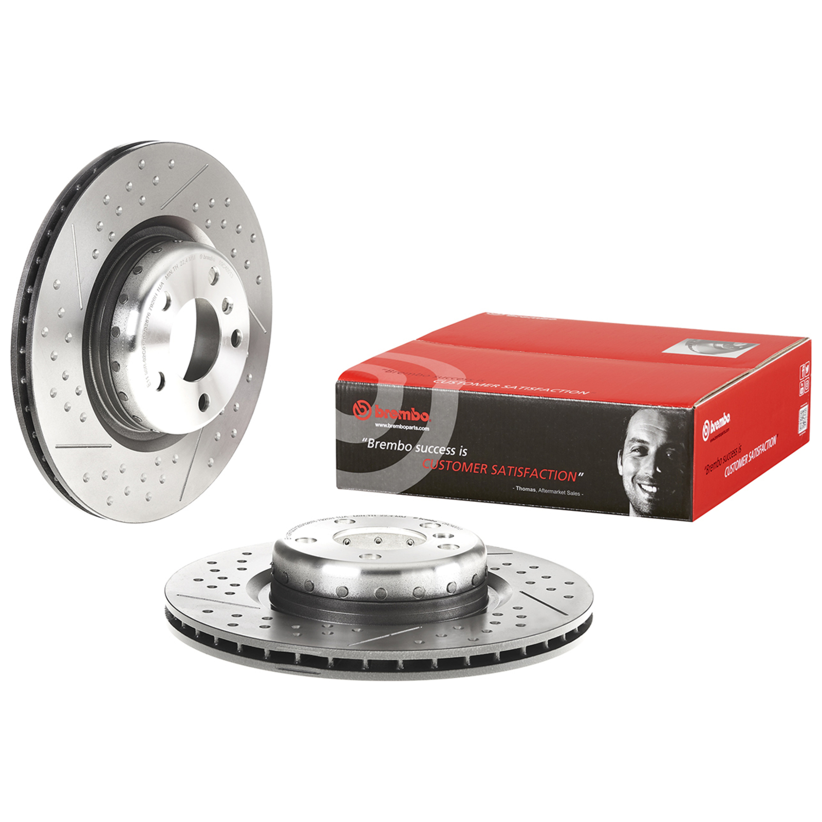 2x BREMBO Bremsscheibe TWO-PIECE DISCS LINE