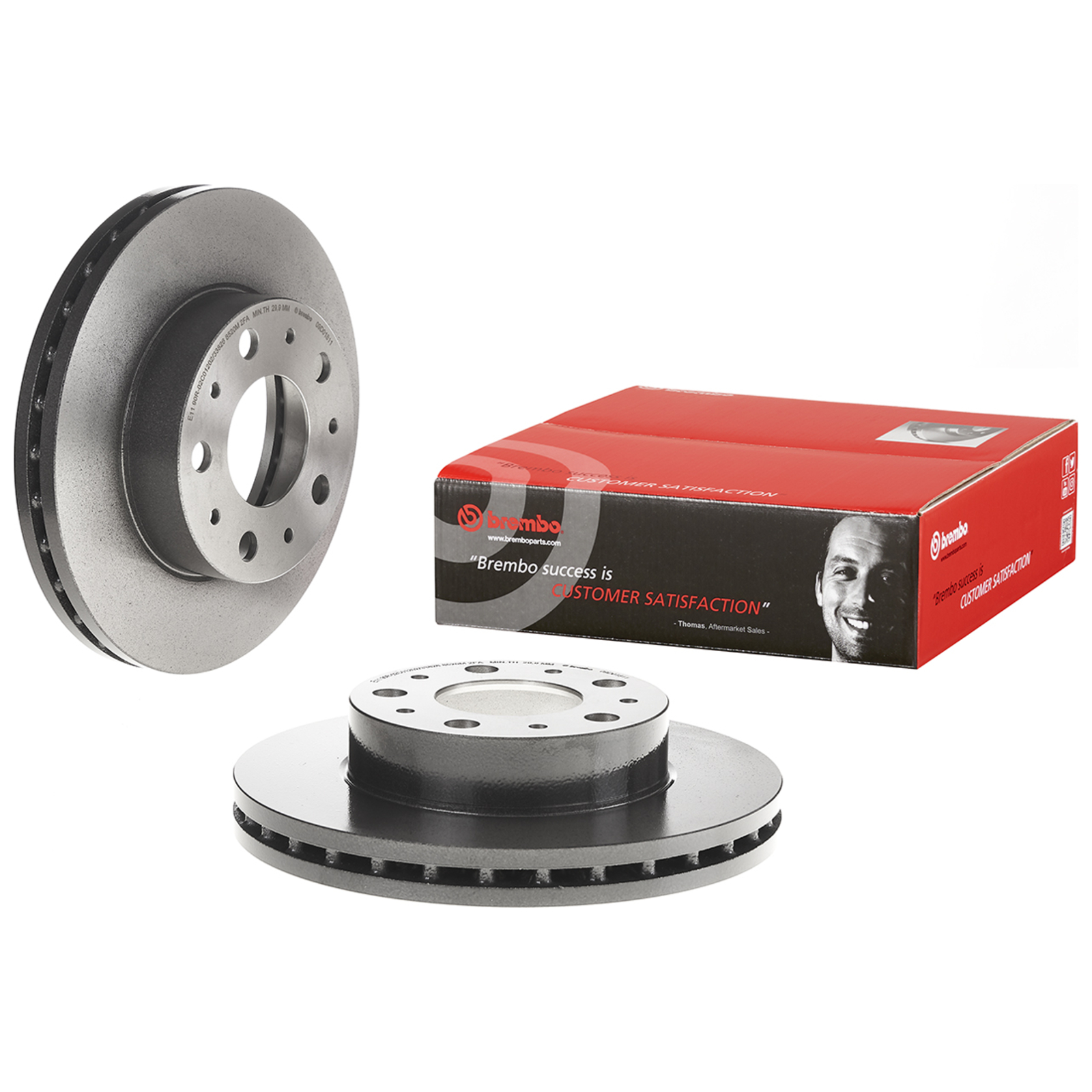 BREMBO Bremsscheibe PRIME LINE - UV Coated
