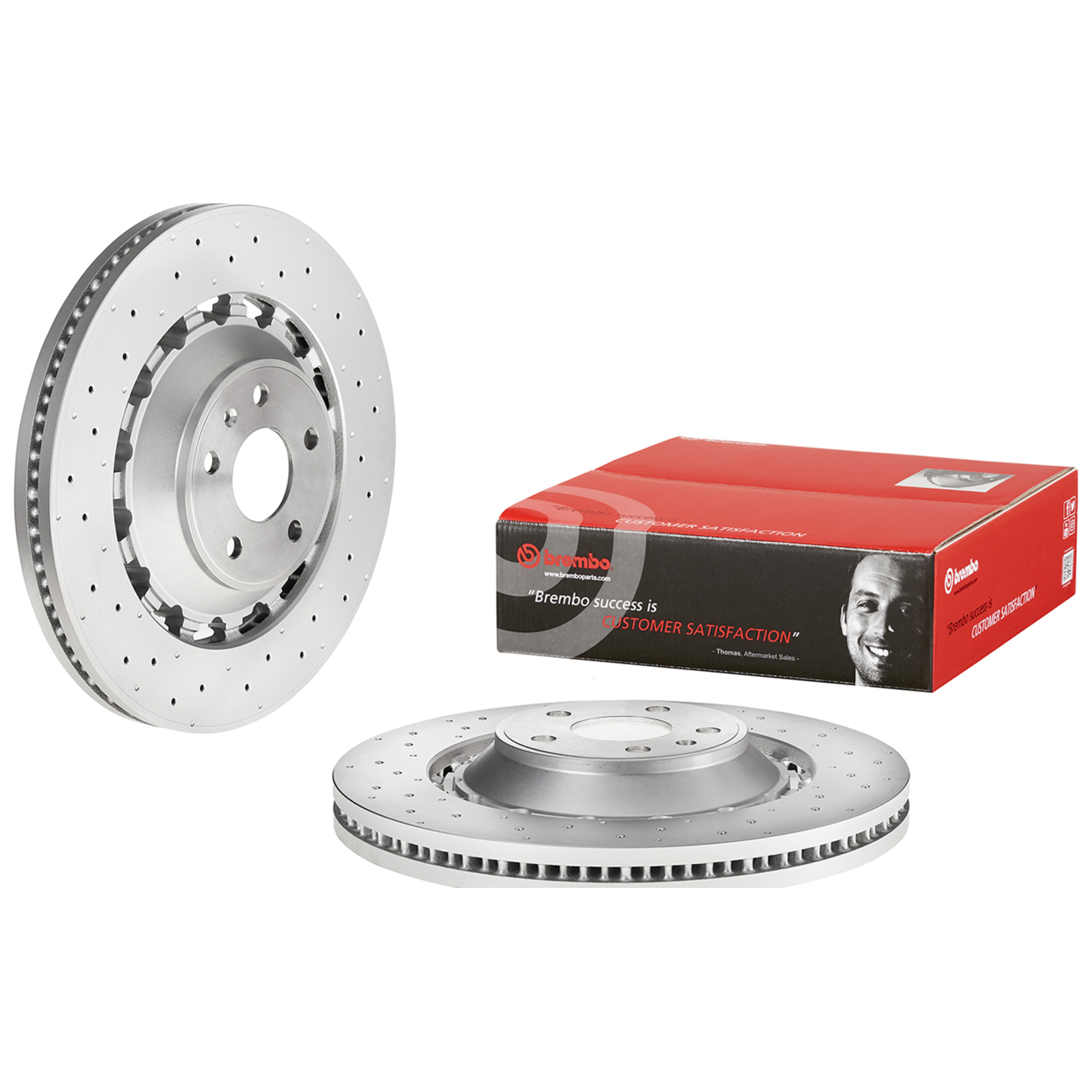 2x BREMBO Bremsscheibe PRIME LINE - Dual Cast