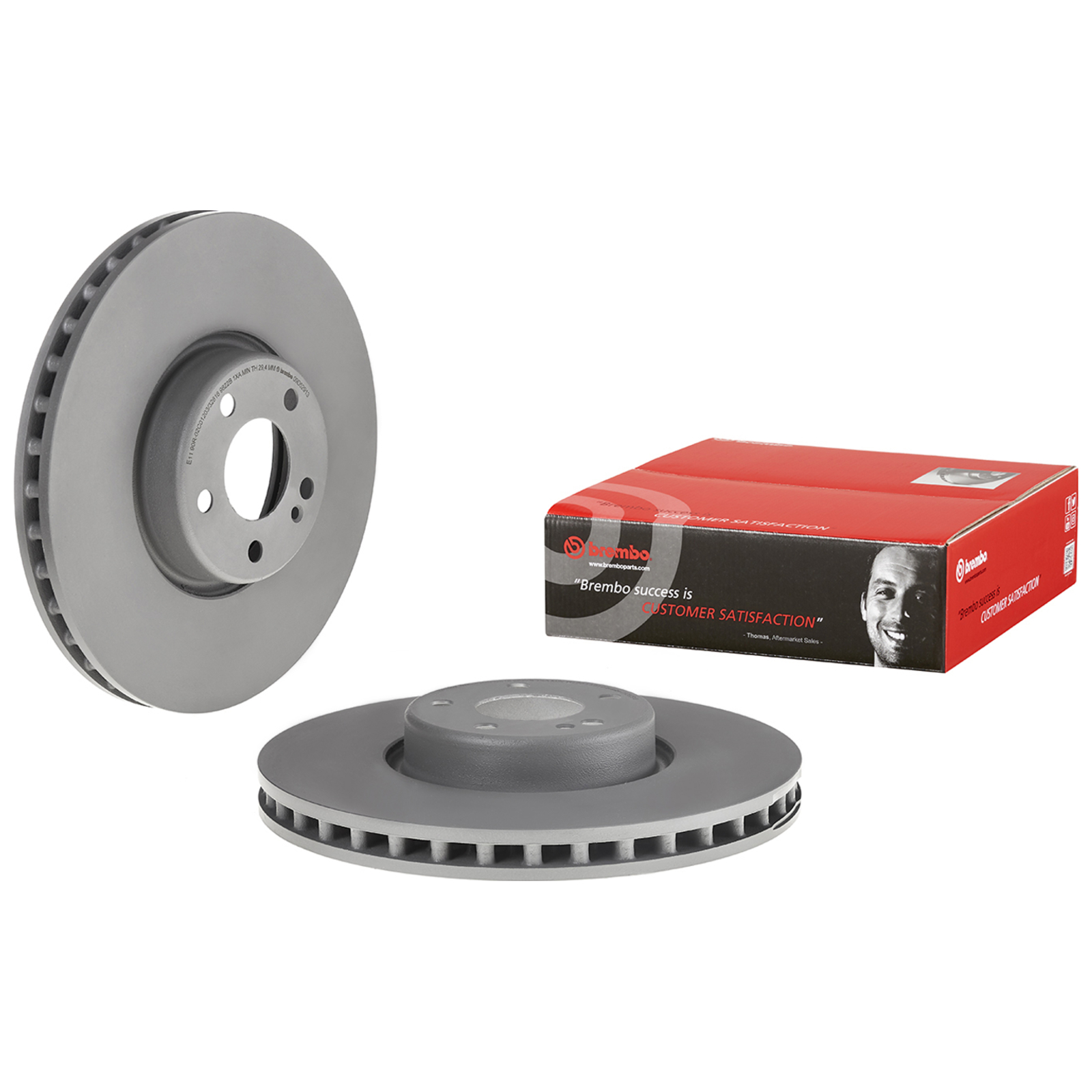 2x BREMBO Brake Disc PRIME LINE - Co-Cast