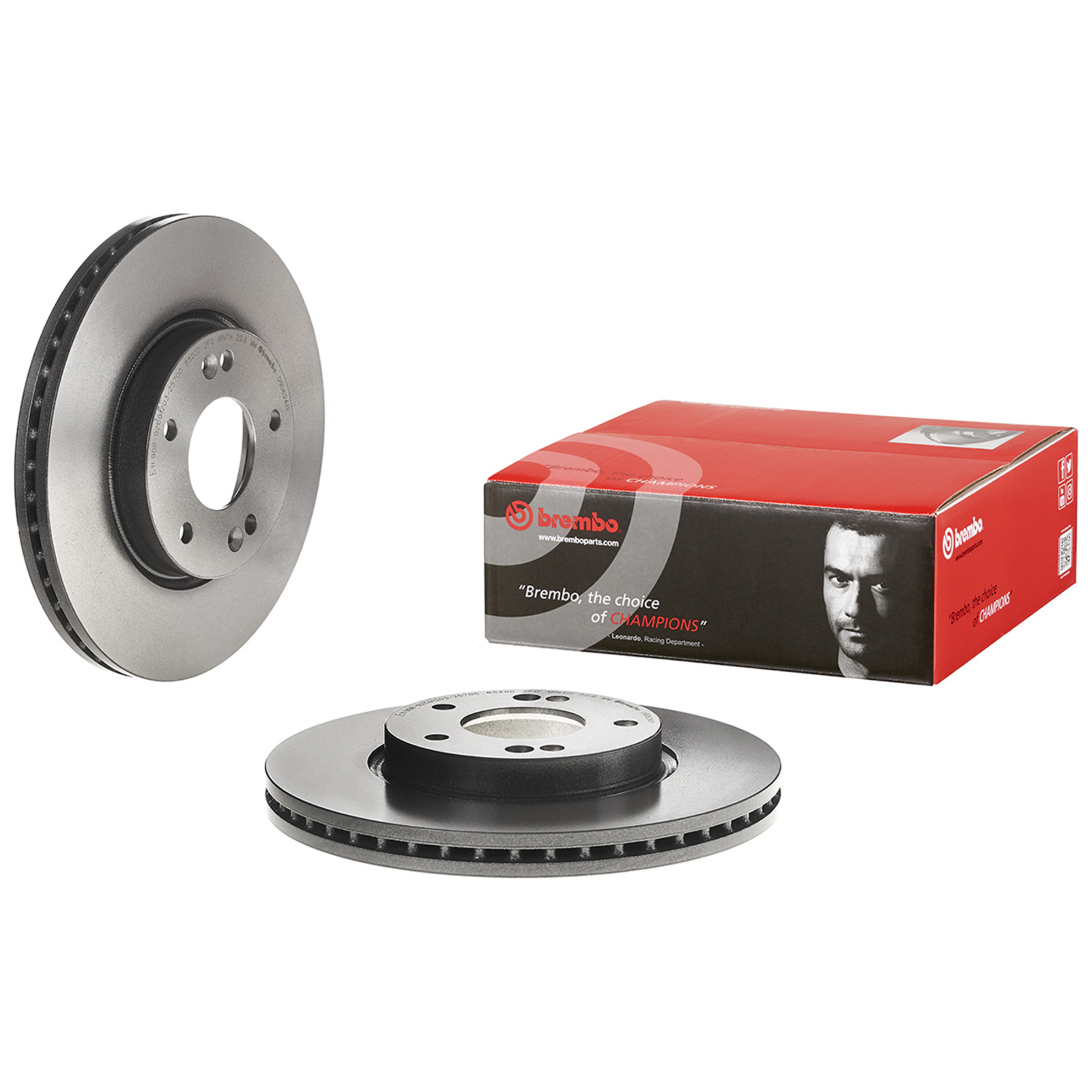 2x BREMBO Bremsscheibe PRIME LINE - UV Coated 09.D624.11