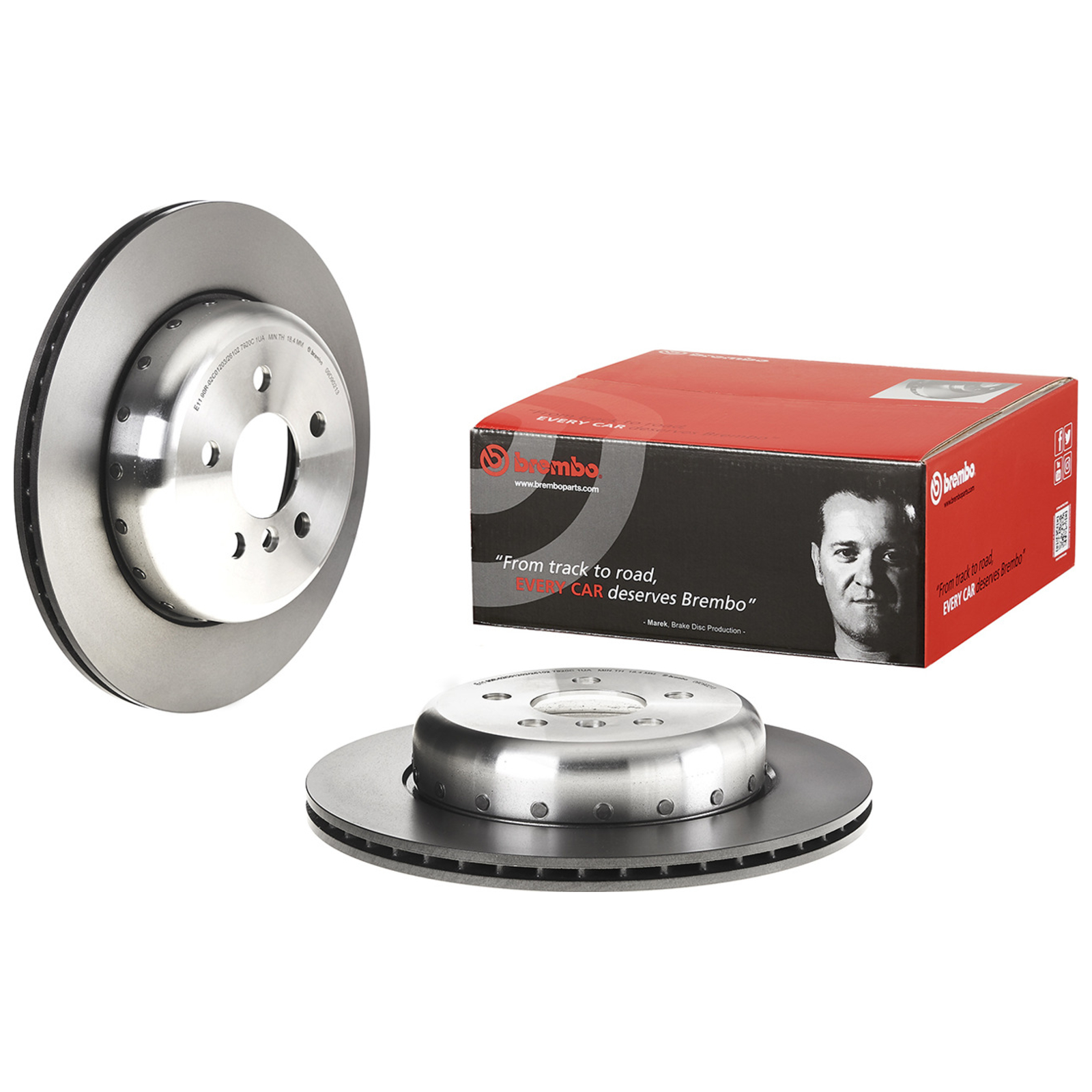 2x BREMBO Brake Disc TWO-PIECE DISCS LINE