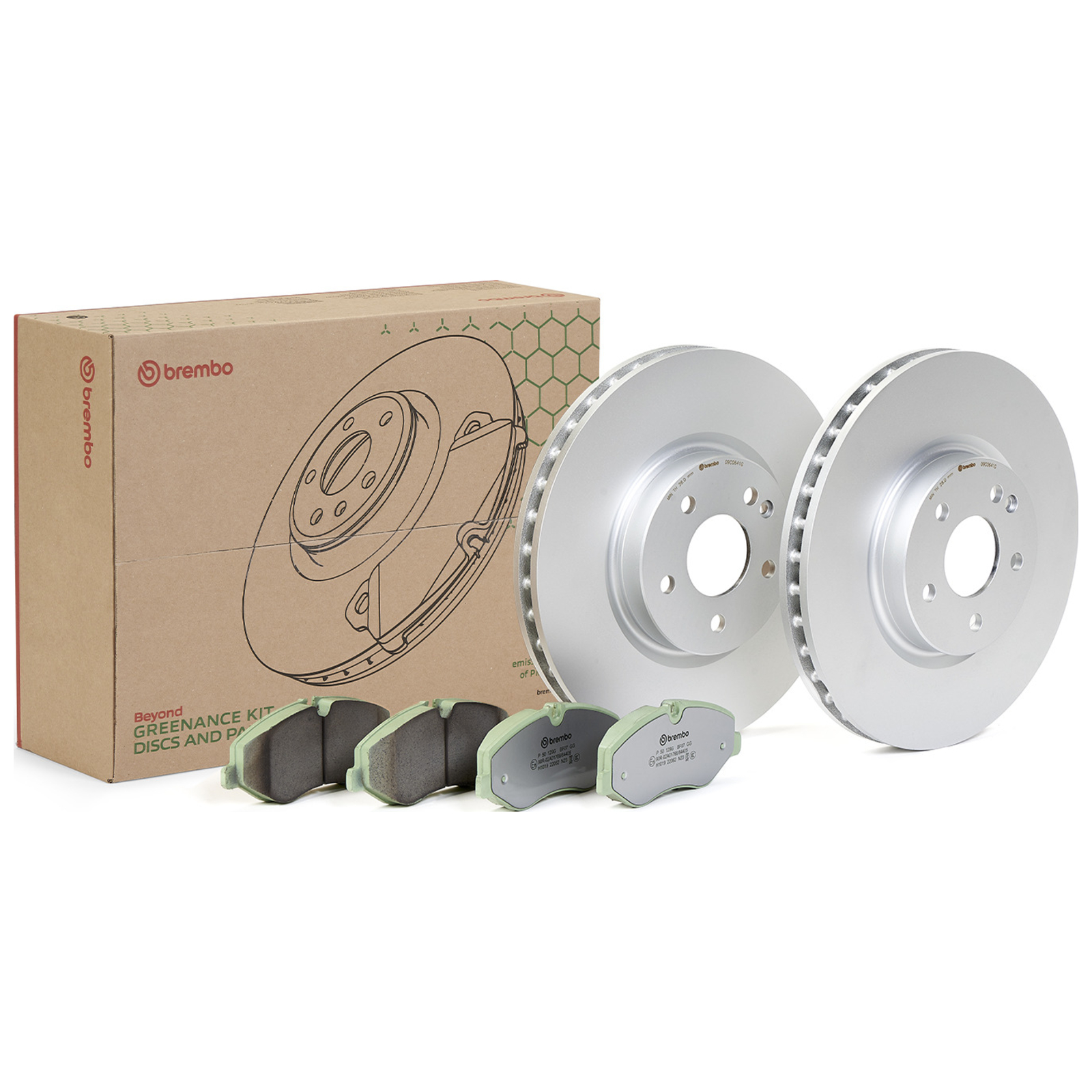 BREMBO Bremsensatz, Scheibenbremse BEYOND LINE - Greenance