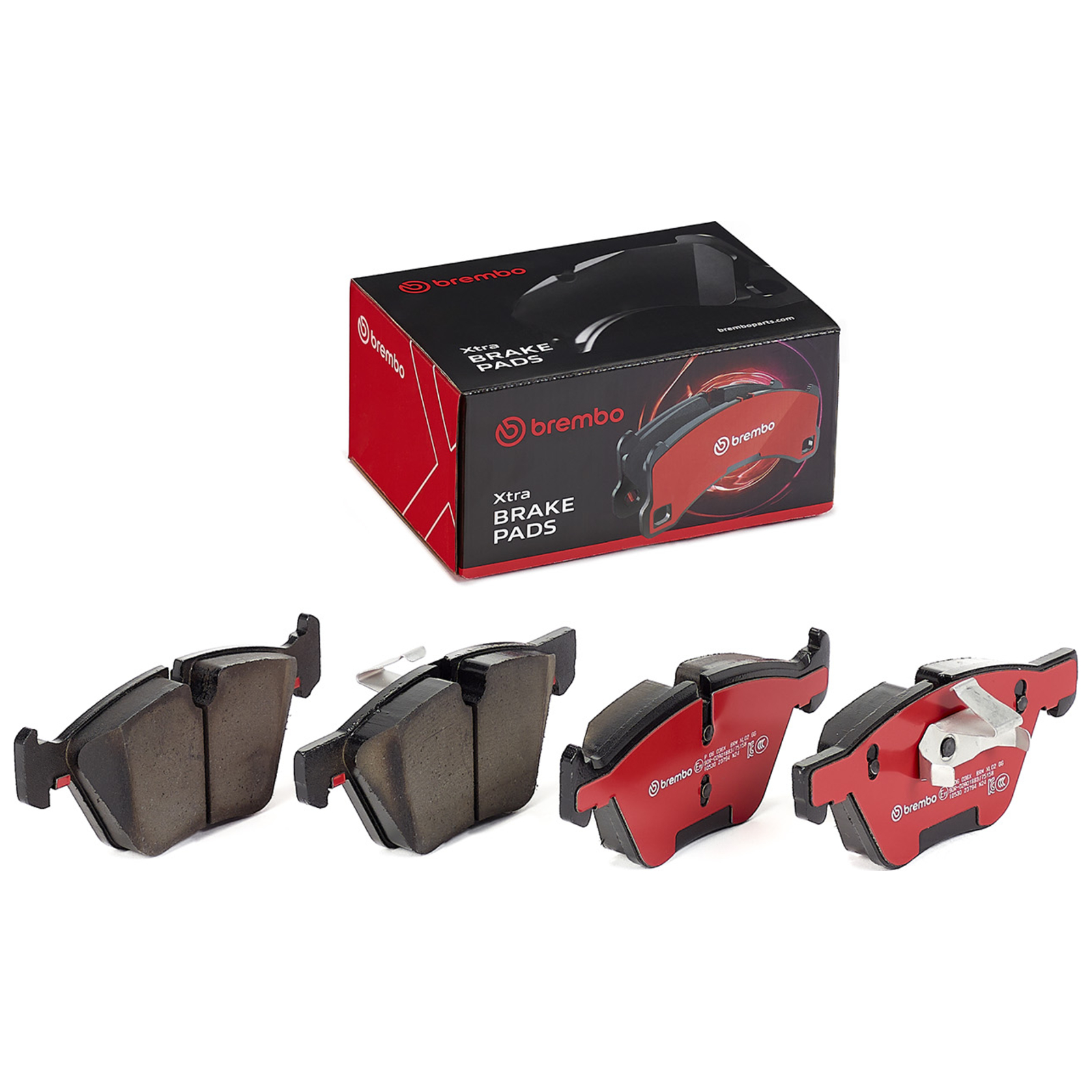 BREMBO Brake Pad Set, disc brake BREMBO XTRA LINE