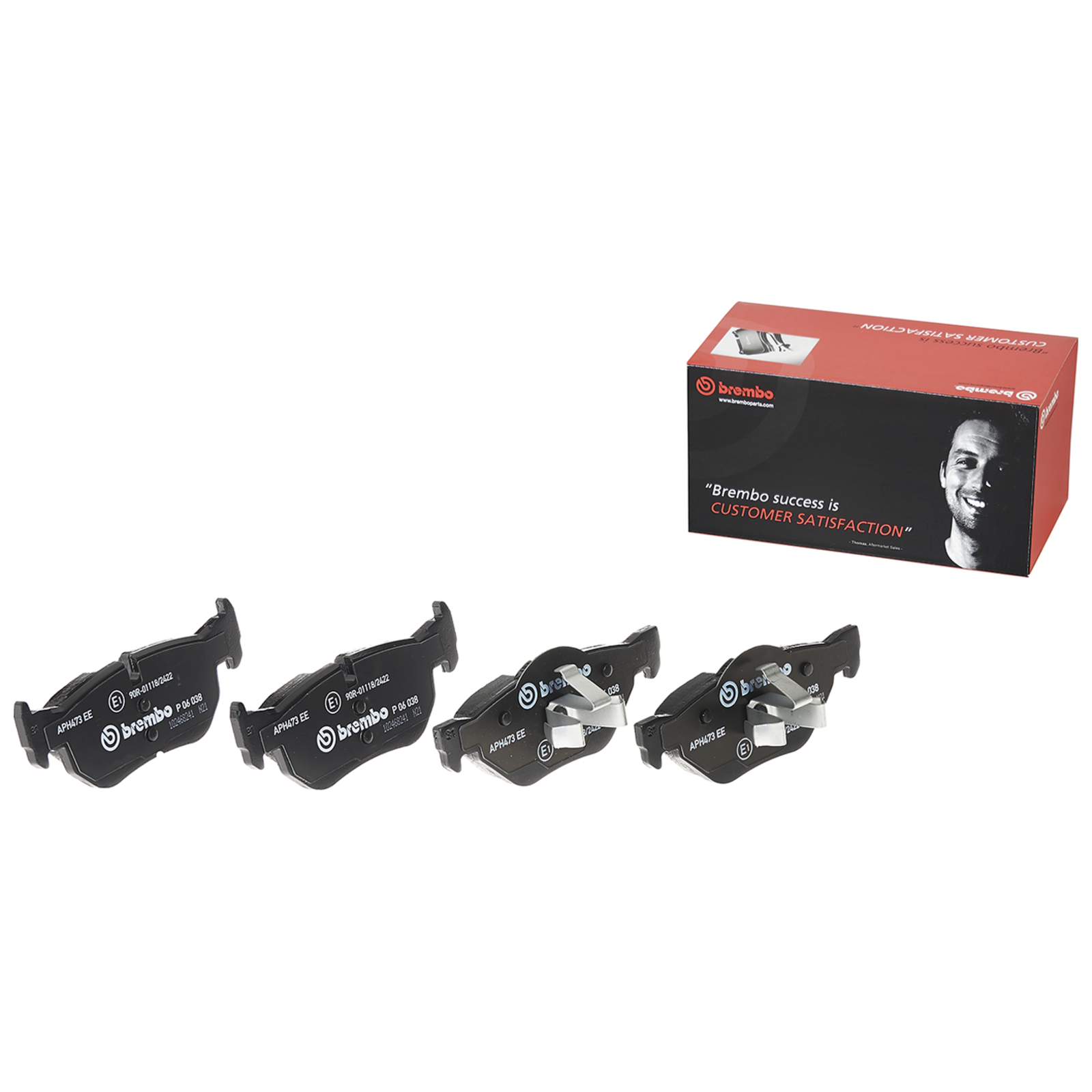 Brembo 4x Bremsbeläge Bremsbelagsatz hinten passend für BMW 1er 3er...