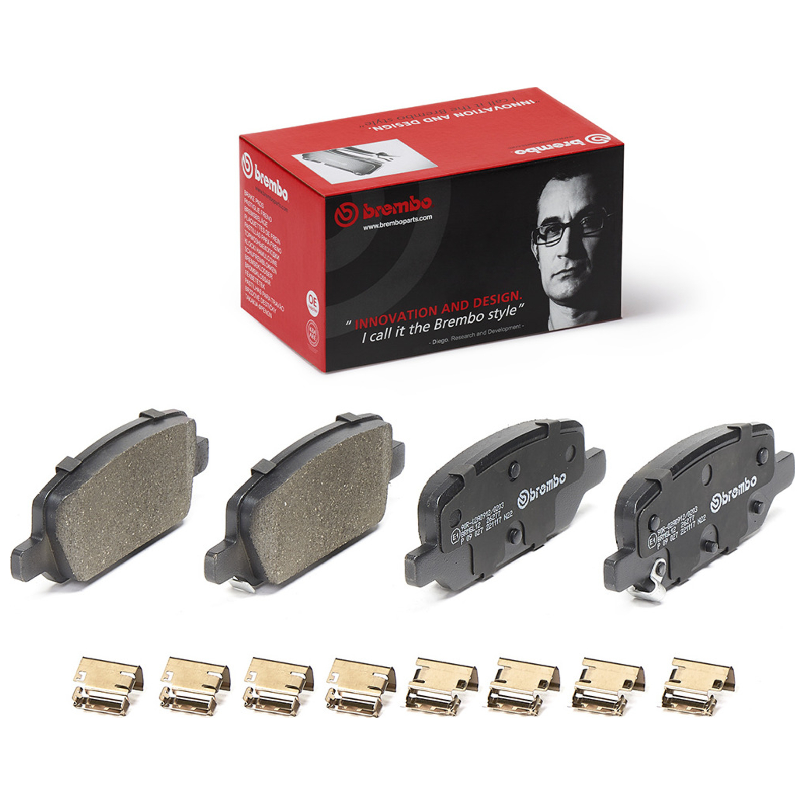 BREMBO Brake Pad Set, disc brake PRIME LINE