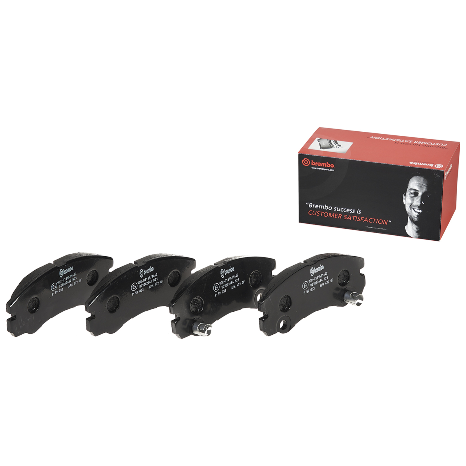BREMBO Bremsbelagsatz, Scheibenbremse PRIME LINE