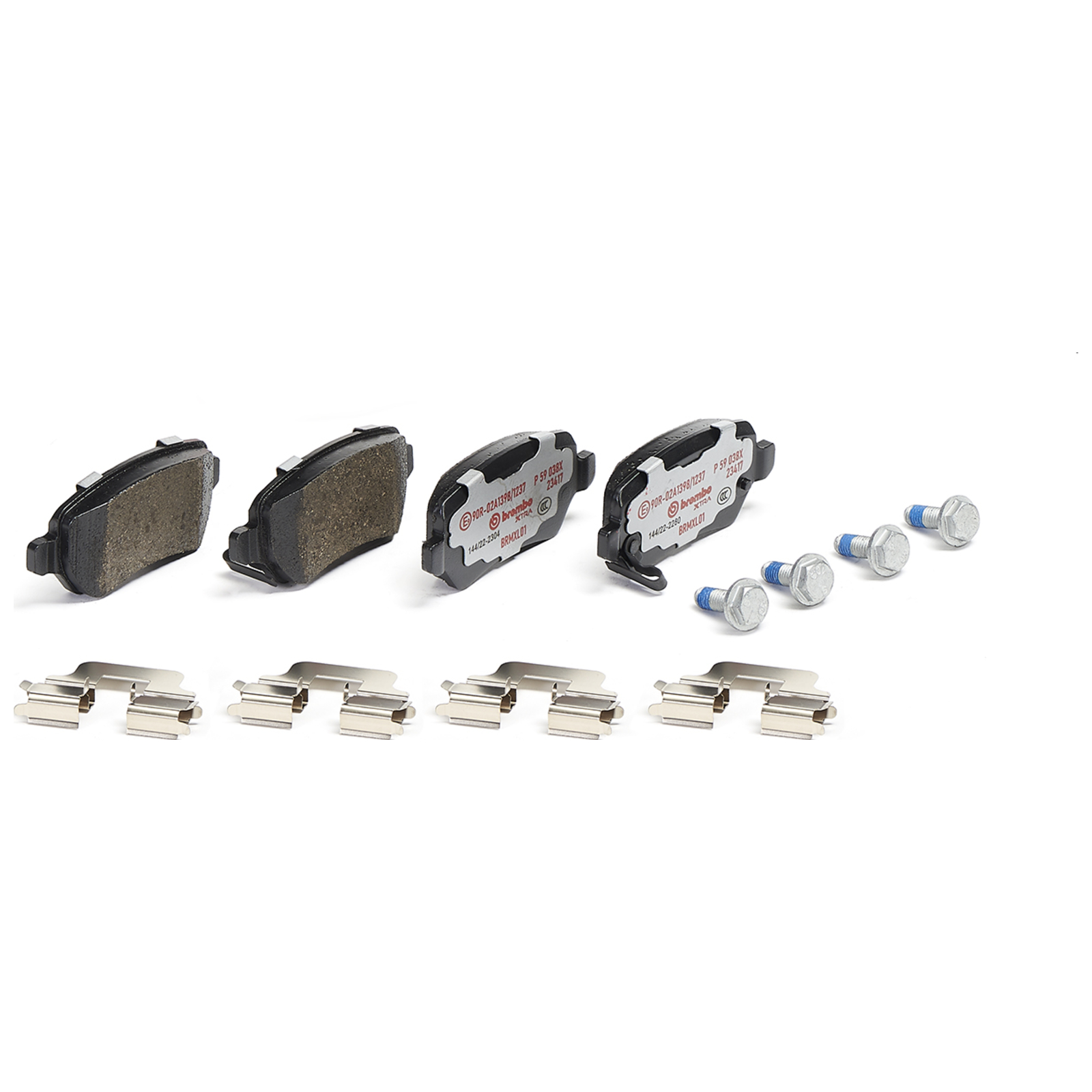 BREMBO Brake Pad Set, disc brake BREMBO XTRA LINE
