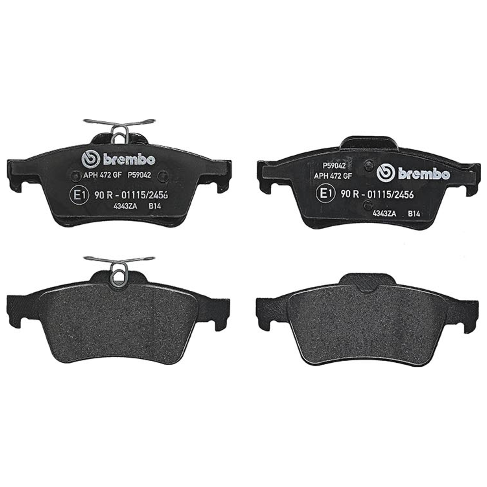 BREMBO 4x Bremsbeläge Bremsbelagsatz