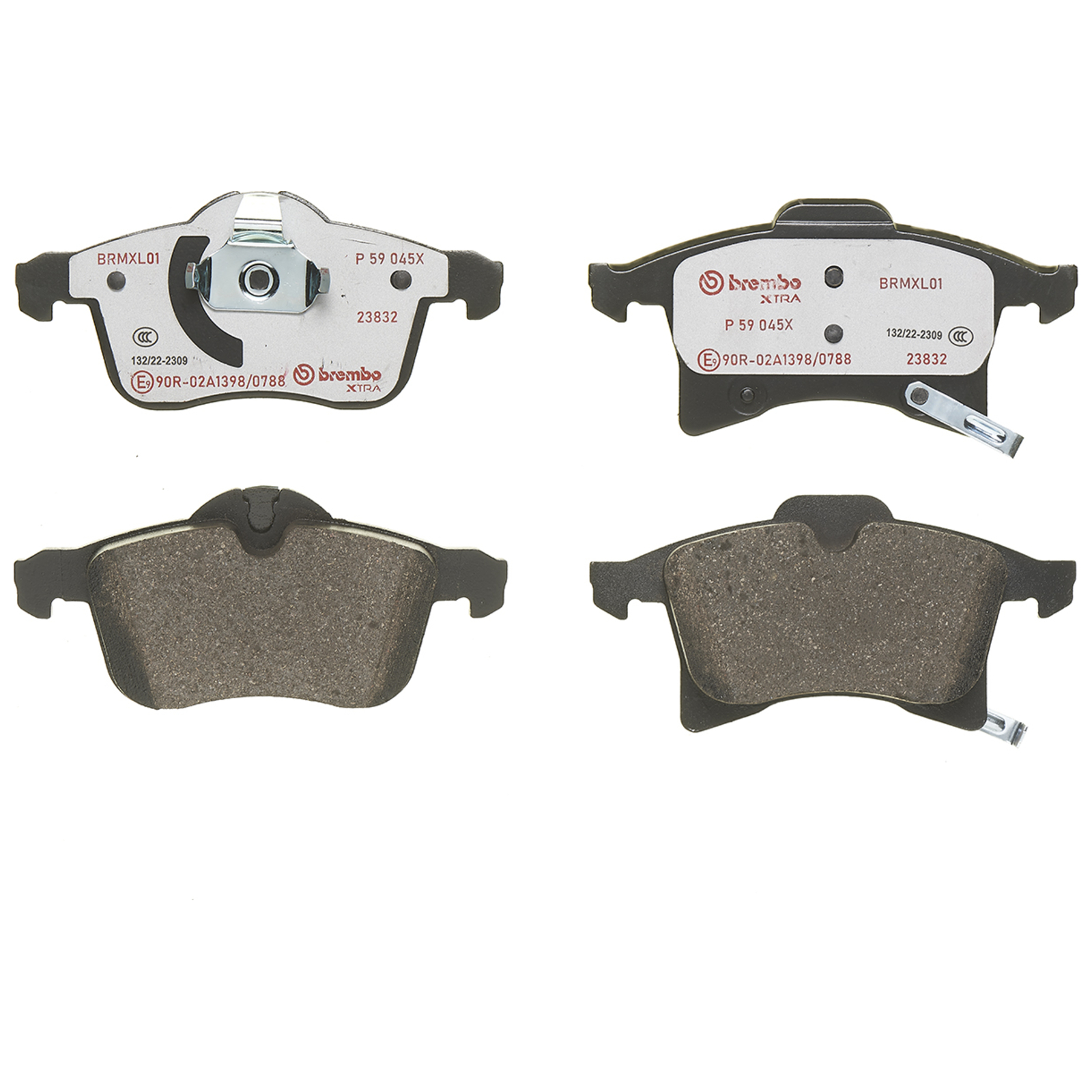 BREMBO Brake Pad Set, disc brake BREMBO XTRA LINE