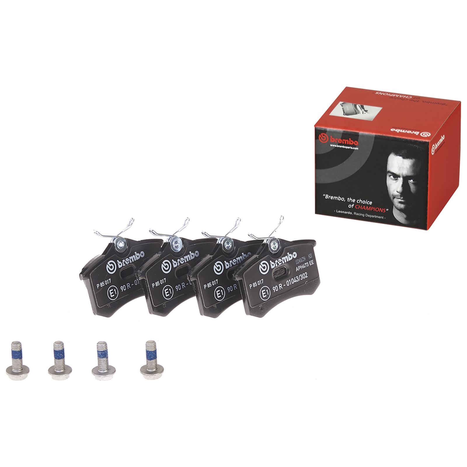 BREMBO 4x Bremsbeläge Bremsbelagsatz