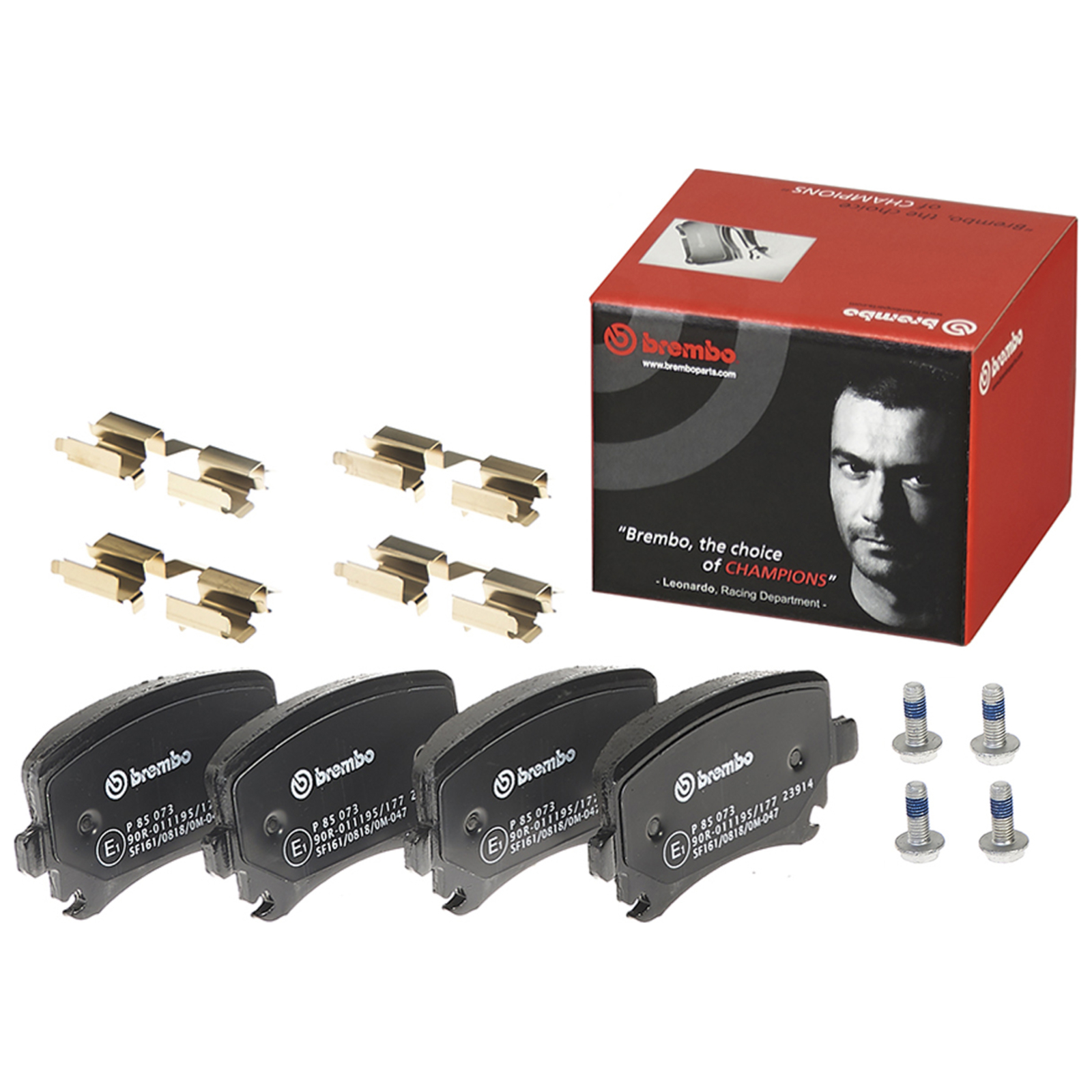 BREMBO 4x Bremsbeläge Bremsbelagsatz