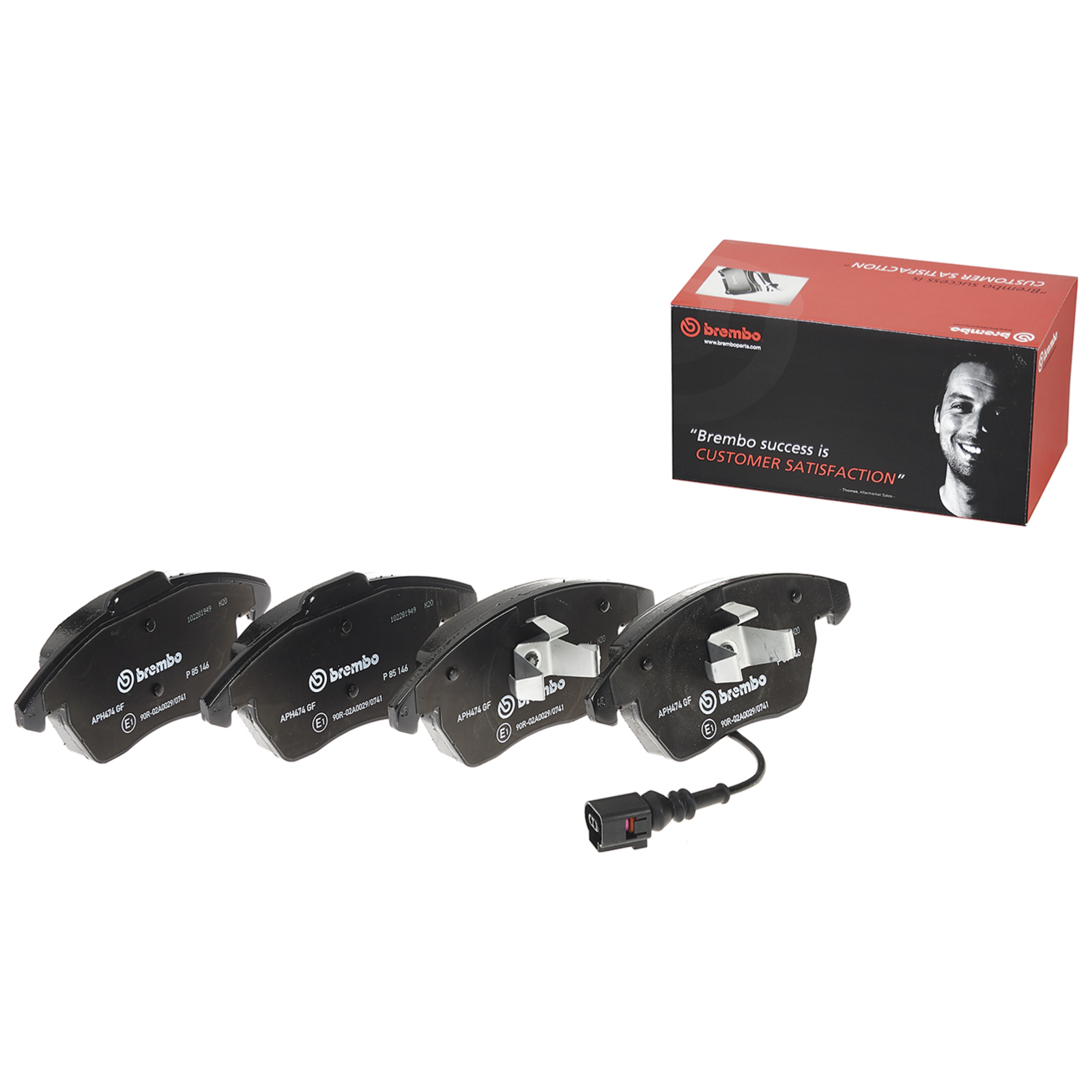 BREMBO Bremsbelagsatz, Scheibenbremse