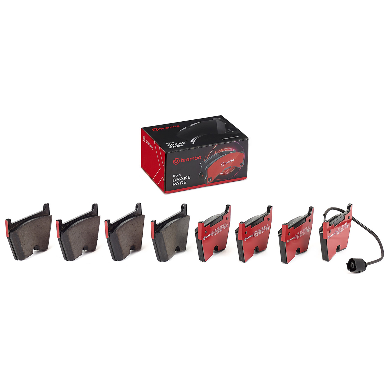 BREMBO Brake Pad Set, disc brake BREMBO XTRA LINE