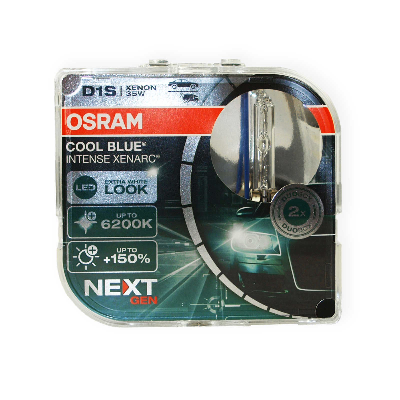 2x Osram D1S Xenarc Cool Blue Intense Xenon Birnen