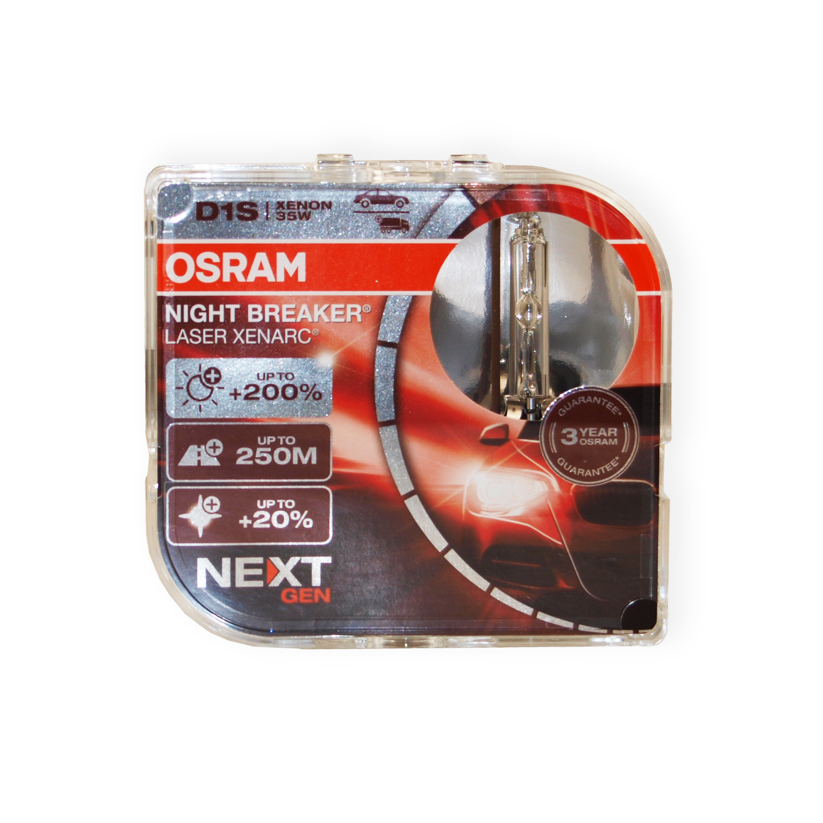 2x Osram Xenarc Night Breaker D1S Xenon Birnen Brenner