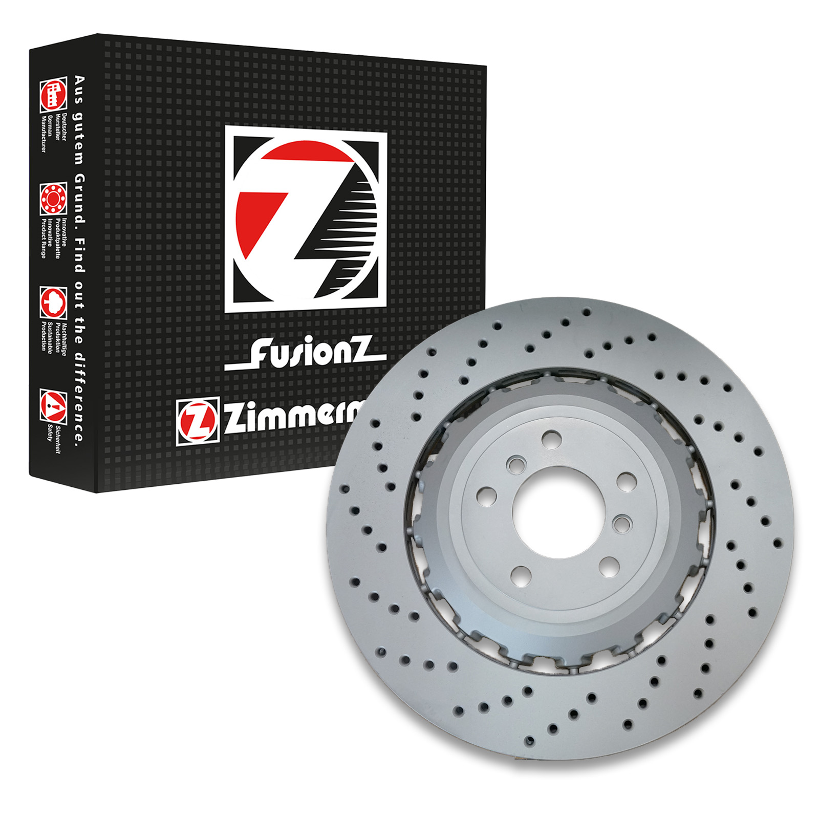 1x Zimmermann Bremsscheibe Formula Z Ø396mm Hinten rechts passend f&uu...
