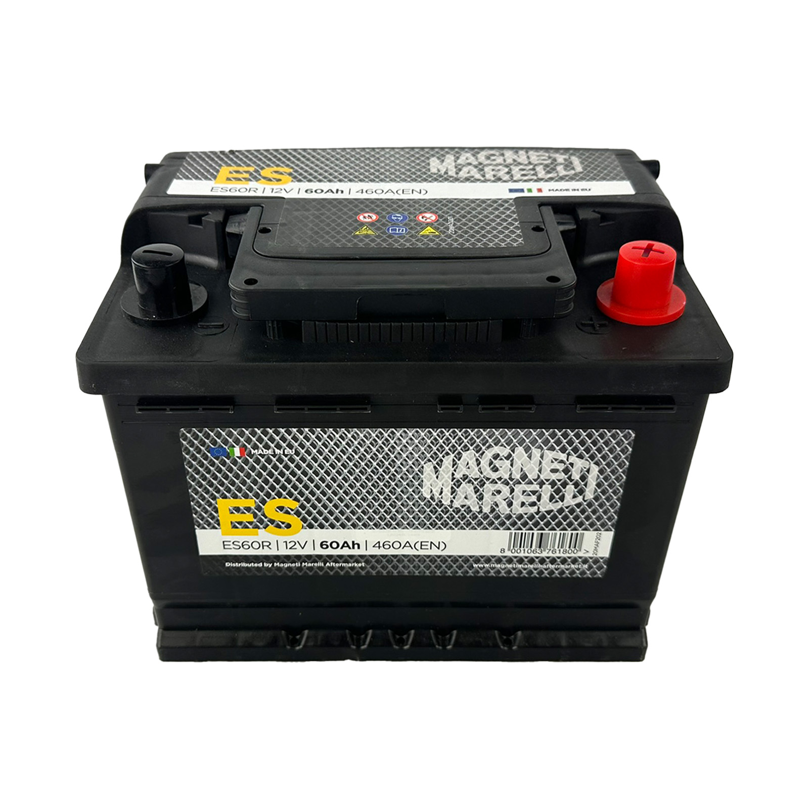 Magneti Marelli Autobatterie Starterbatterie ES Batterie 12V 60Ah 460A B13