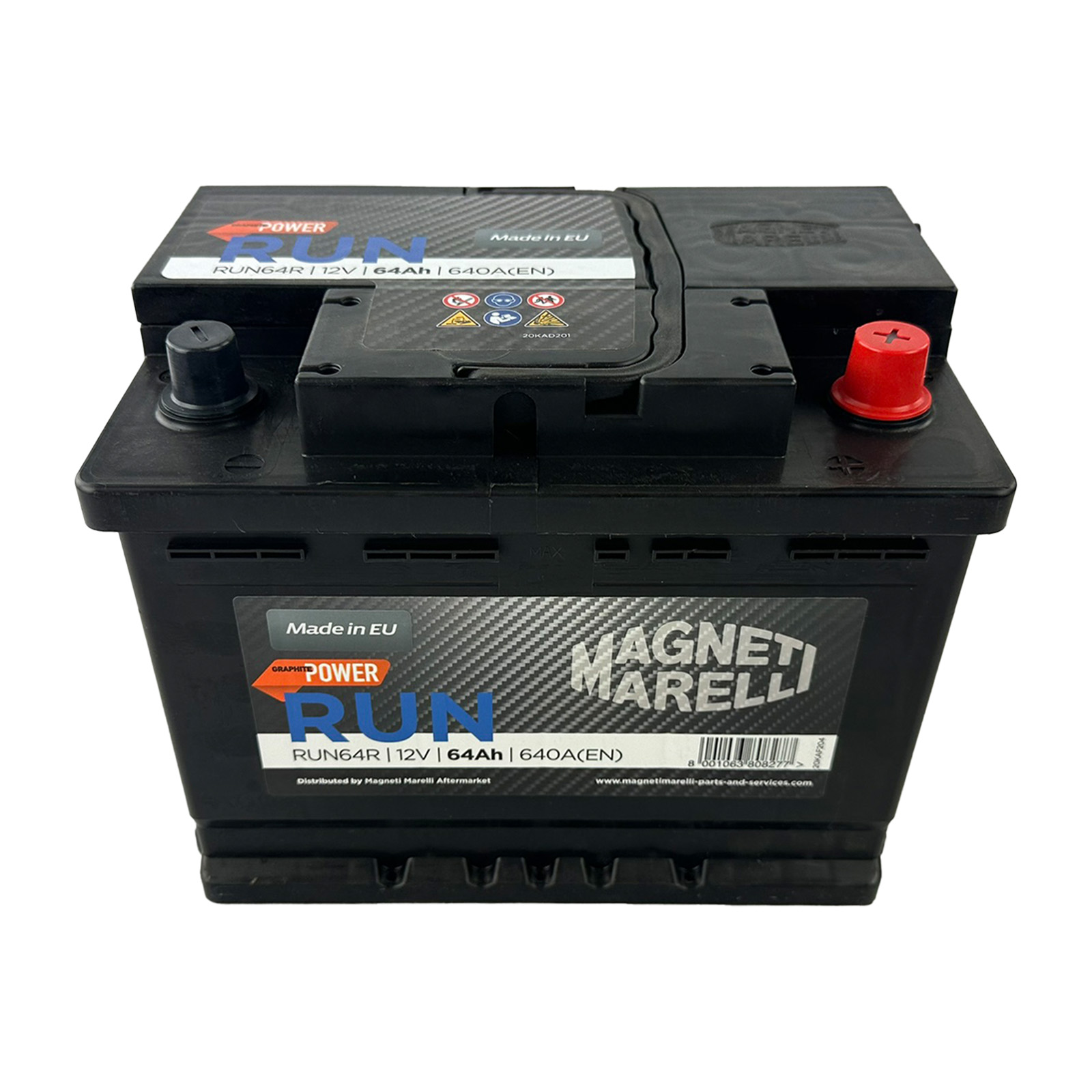 Magneti Marelli Autobatterie Starterbatterie RUN Batterie 12V 64Ah 640A B13