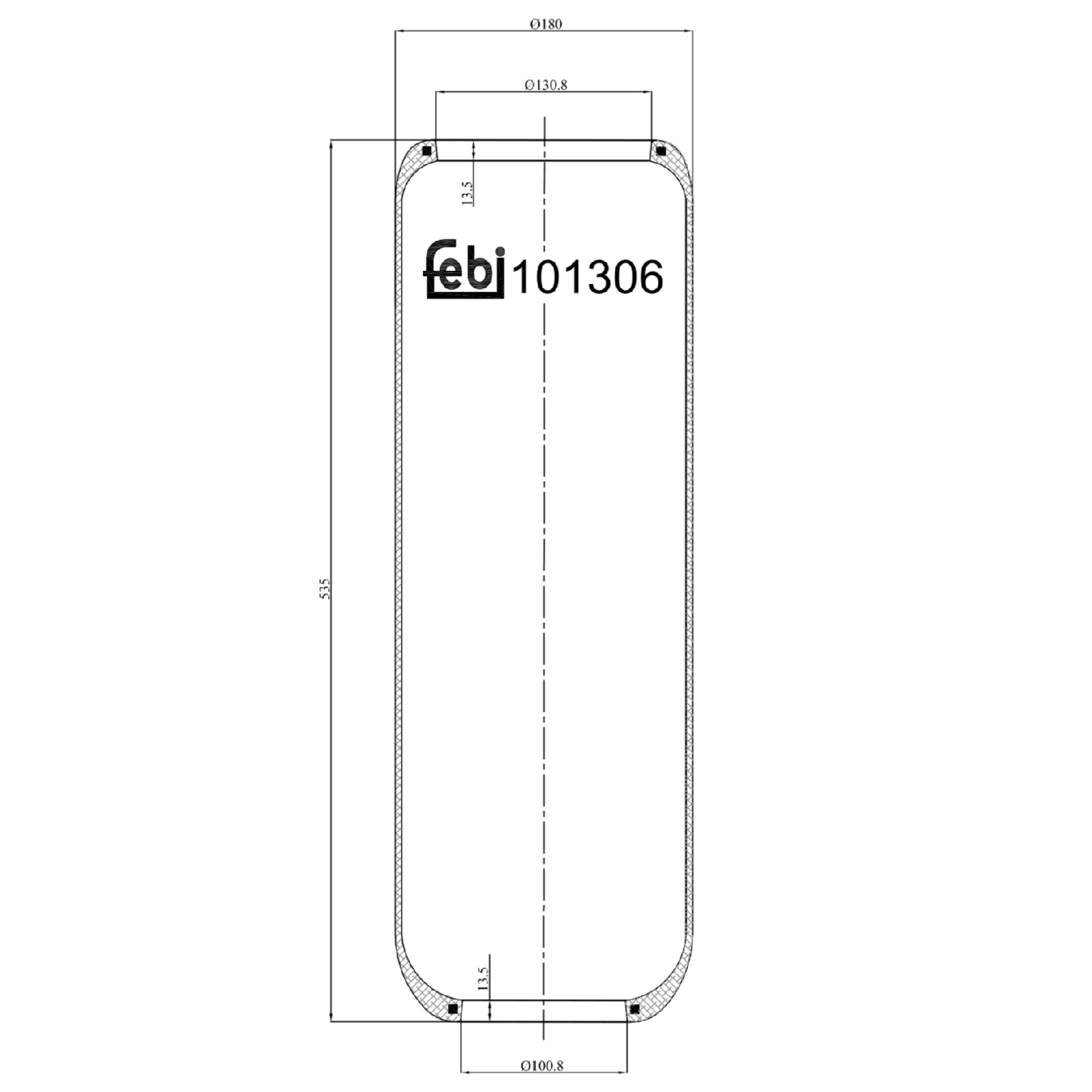 FEBI BILSTEIN Bellow, air suspension