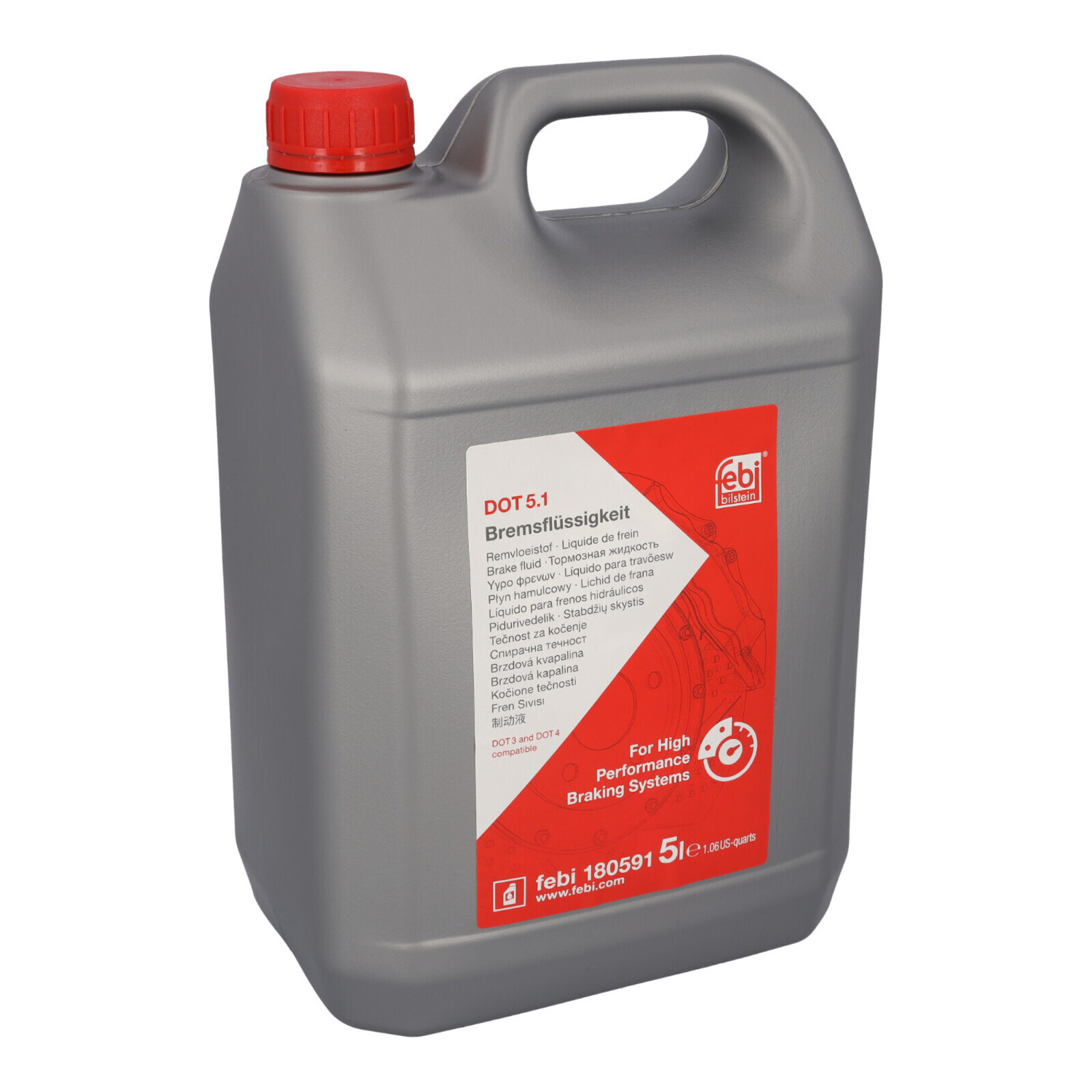Febi Bilstein 5Liter Bremsflüssigkeit DOT 5.1 180591