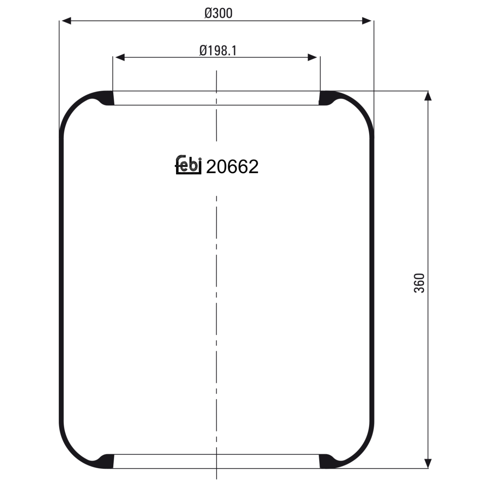 FEBI BILSTEIN Federbalg, Luftfederung