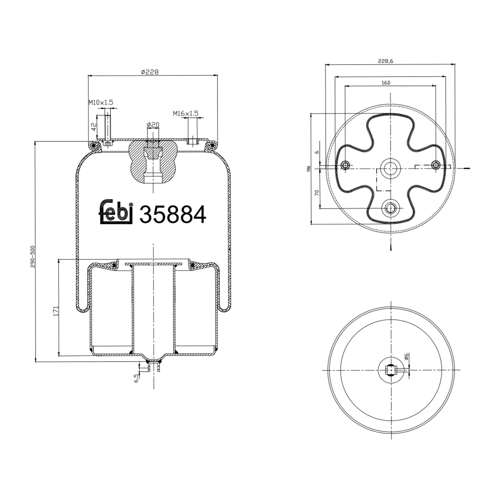 FEBI BILSTEIN Bellow, air suspension