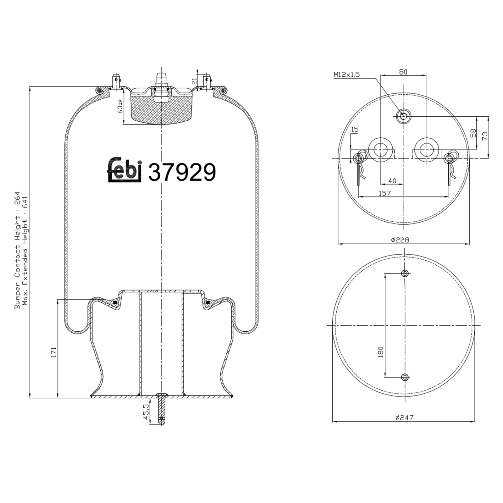 FEBI BILSTEIN Bellow, air suspension