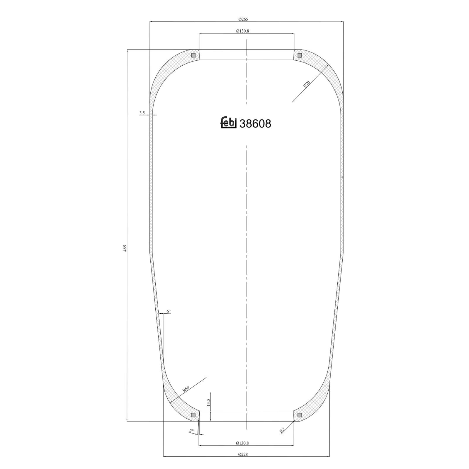 FEBI BILSTEIN Bellow, air suspension