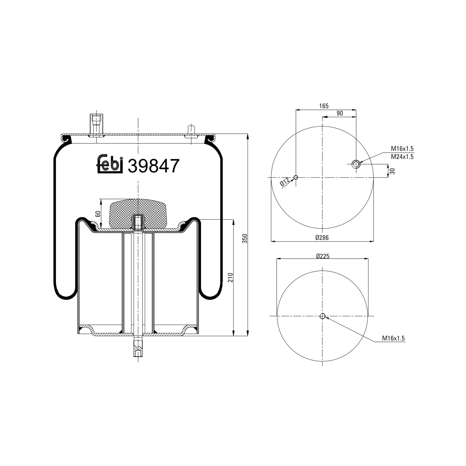 FEBI BILSTEIN Bellow, air suspension