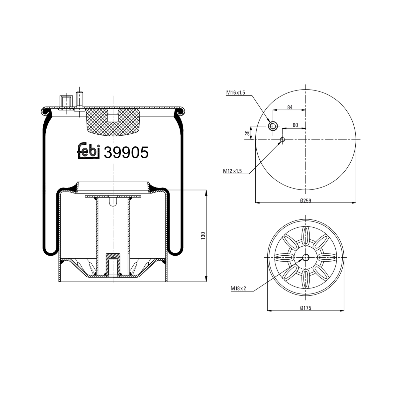 FEBI BILSTEIN Bellow, air suspension