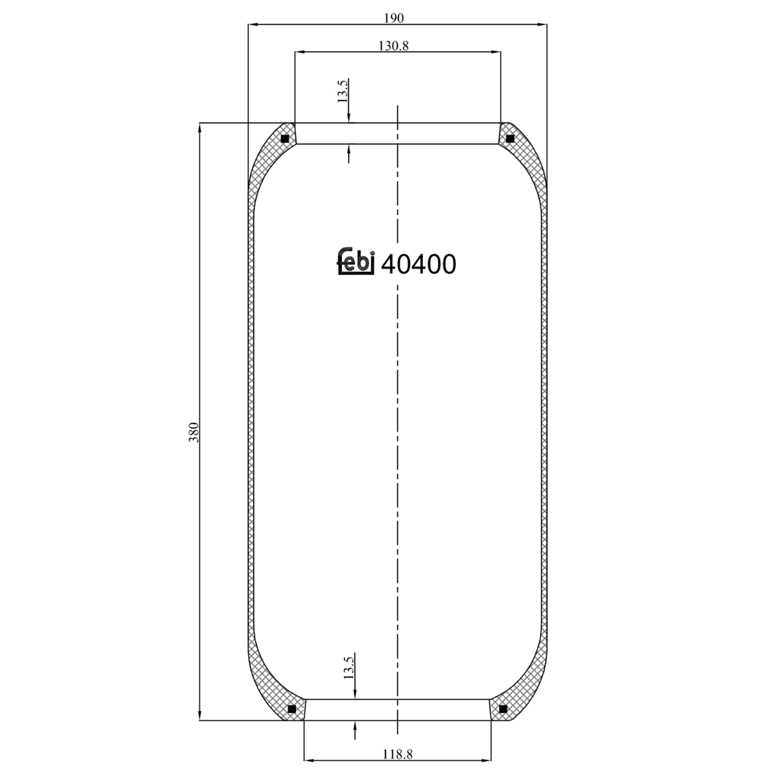 FEBI BILSTEIN Bellow, air suspension