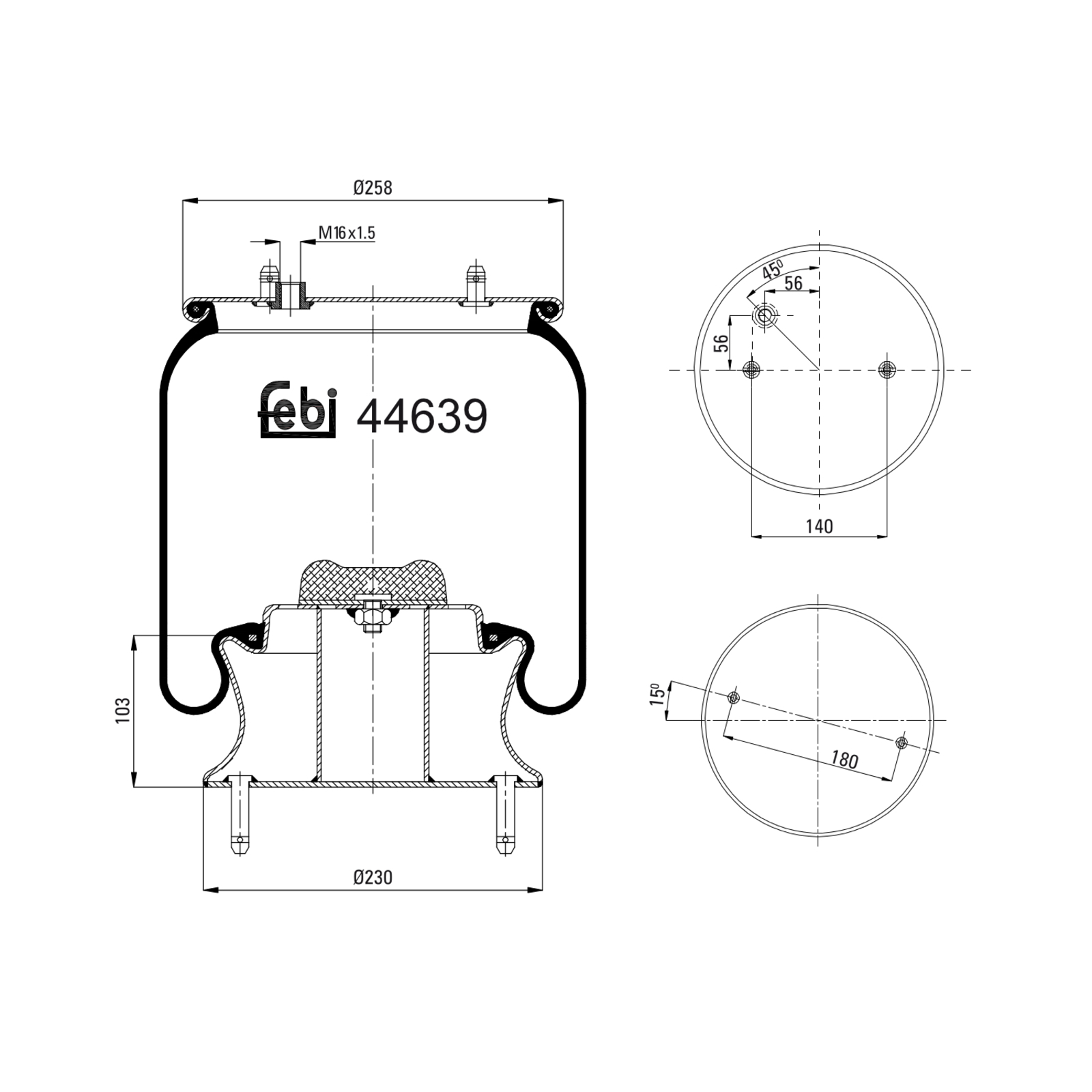 FEBI BILSTEIN Bellow, air suspension