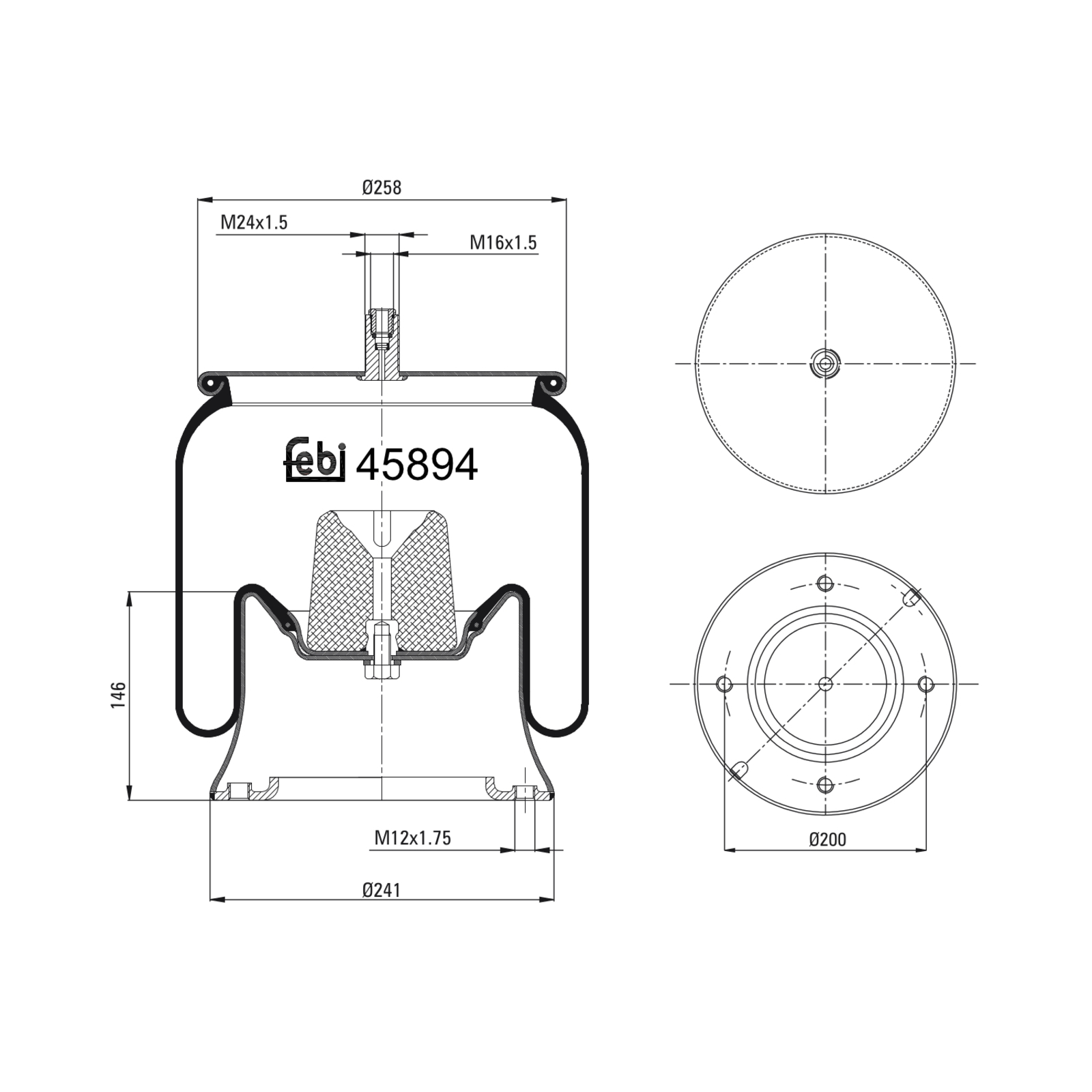 FEBI BILSTEIN Bellow, air suspension