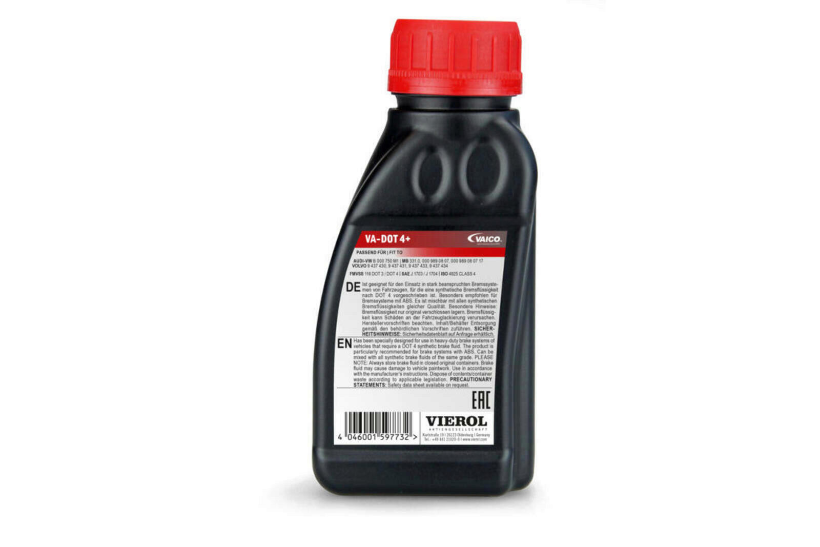 250ml Vaico Bremsflüssigkeit Universal VA-DOT 4 +