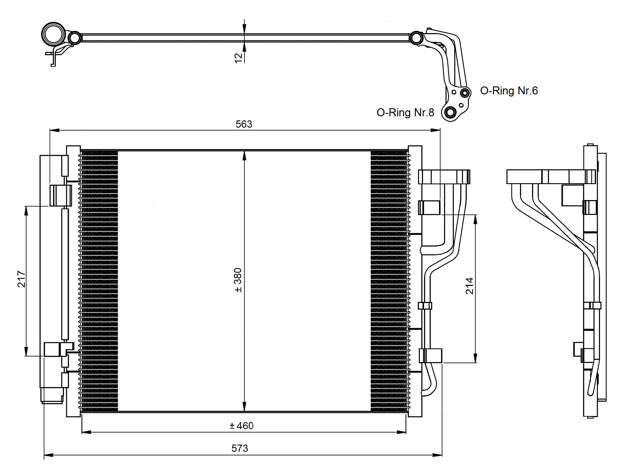 NRF Condenser, air conditioning EASY FIT