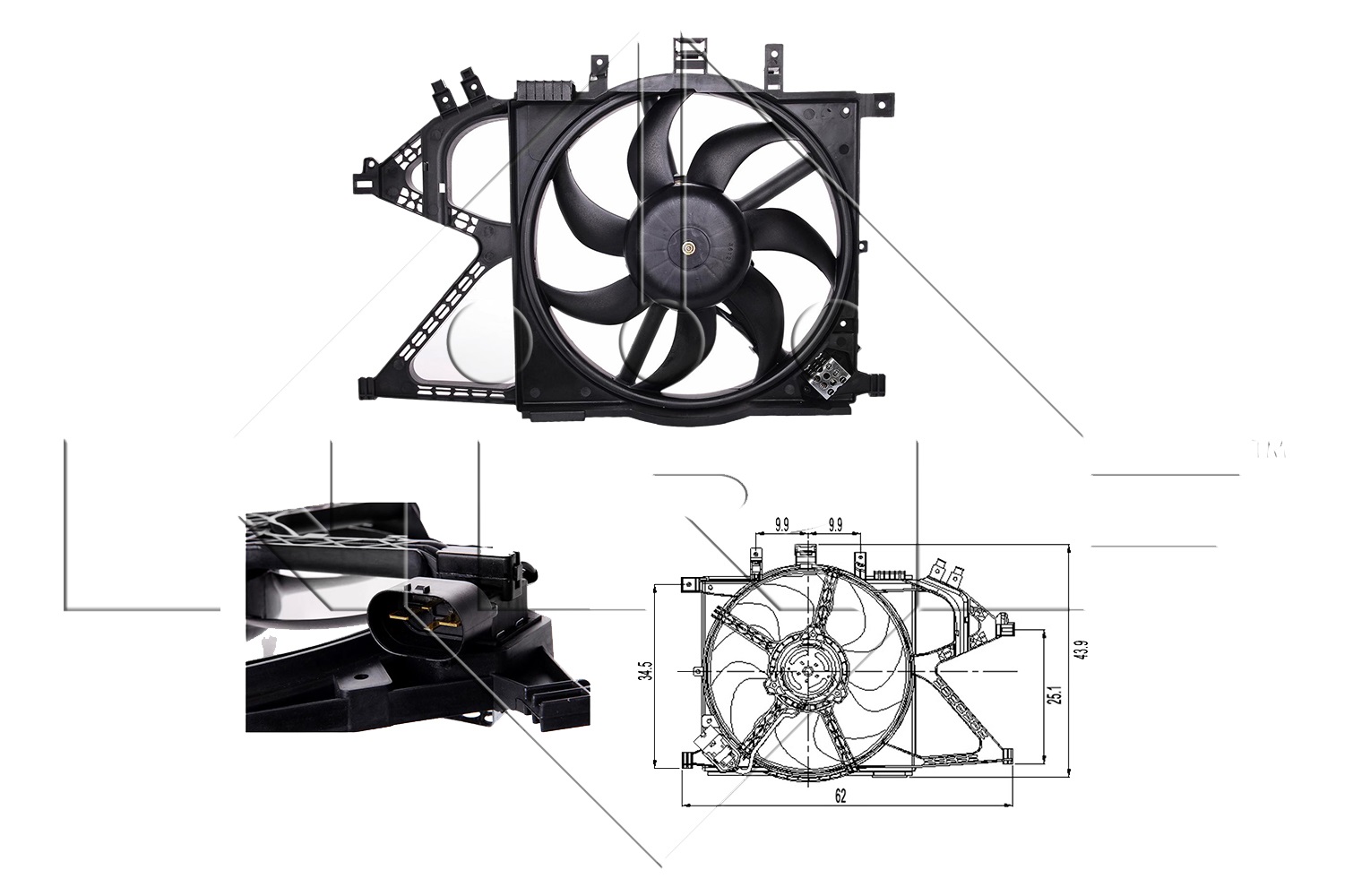 NRF Fan, radiator