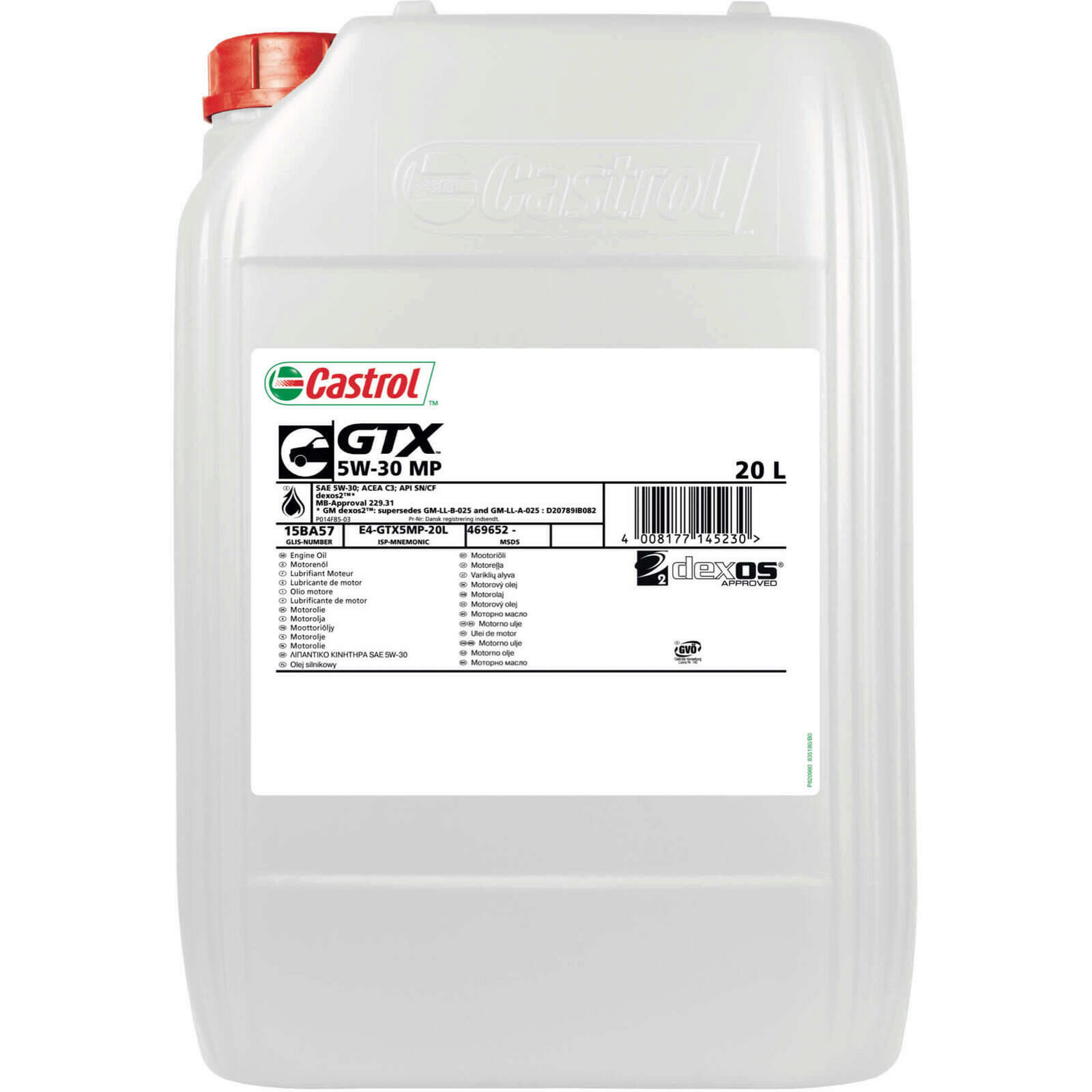 20l CASTROL Motoröl GTX 5W-30 MP